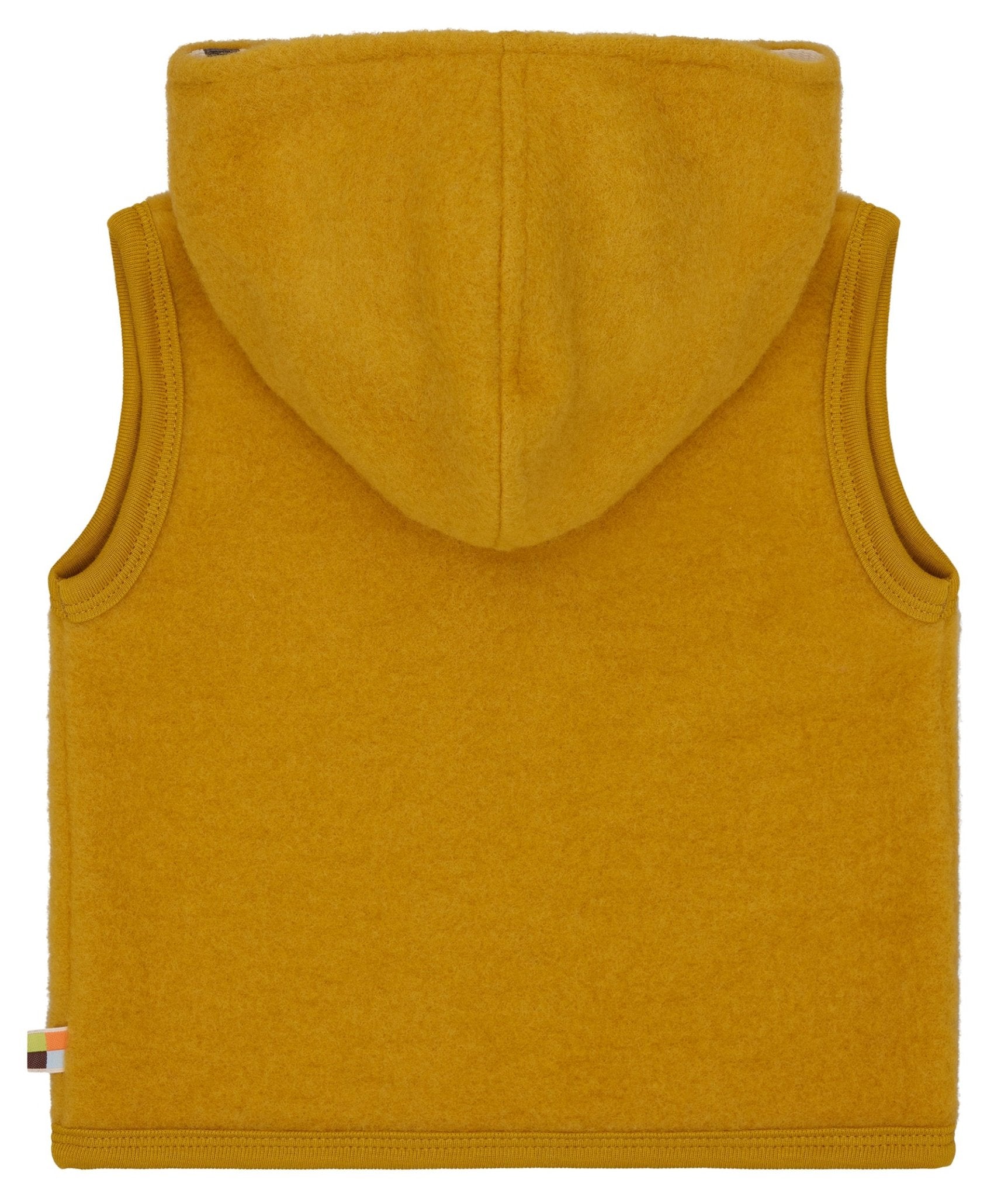 Wollfleece - Weste mit Kapuze - loud + proud - 3167 - cur - 62/68