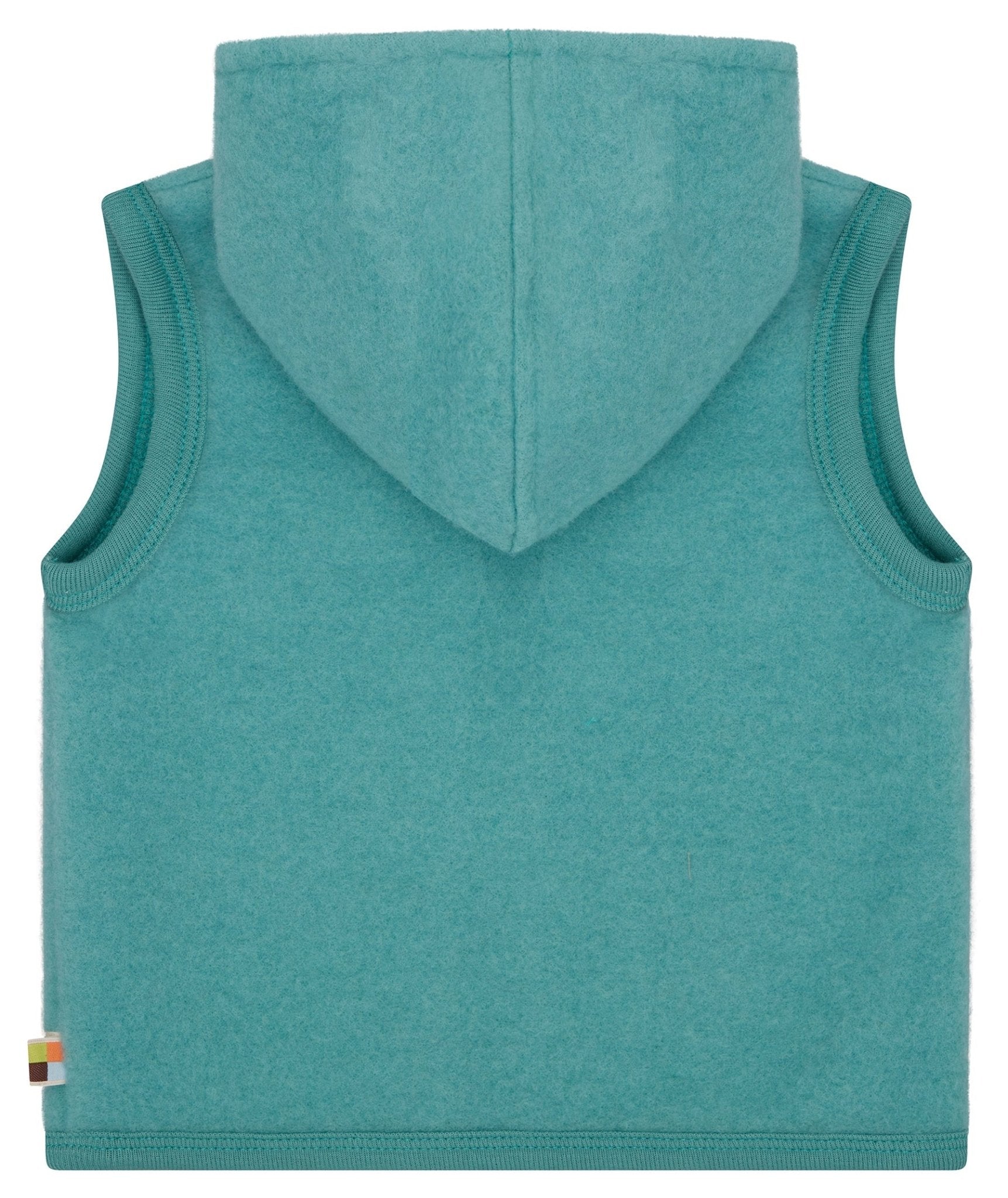 Wollfleece - Weste mit Kapuze - loud + proud - 3167 - ore - 62/68