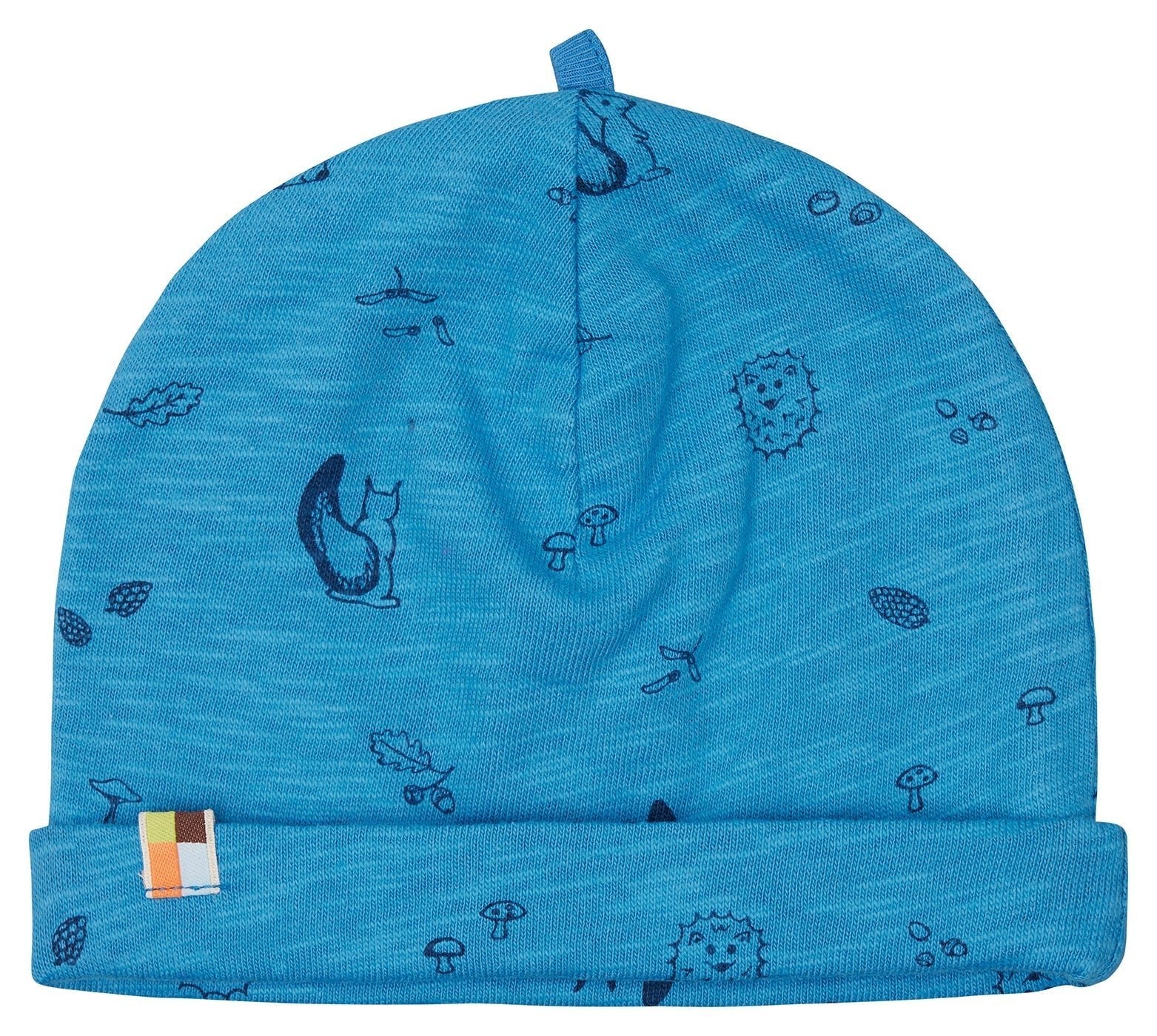 Beanie aus Slub Jersey mit Druck - loud + proud - 7169 - azu - 62/68