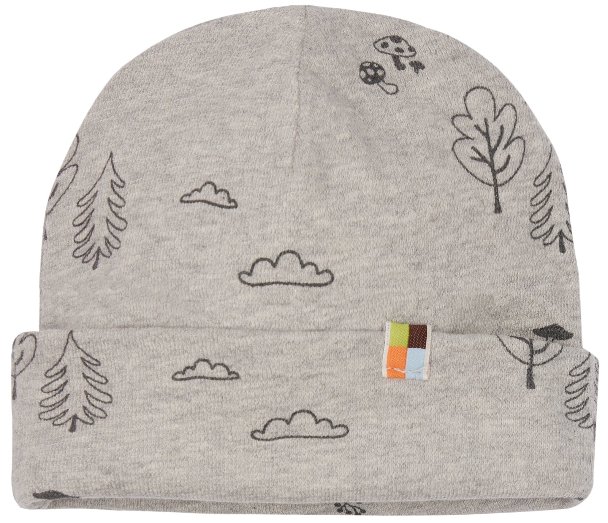  - Beanie aus Strukturstrick mit Druck - loud + proud - 7154-sil-62/68