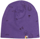  - Beanie aus Strukturstrick mit Druck - loud + proud - 7154-vio-62/68