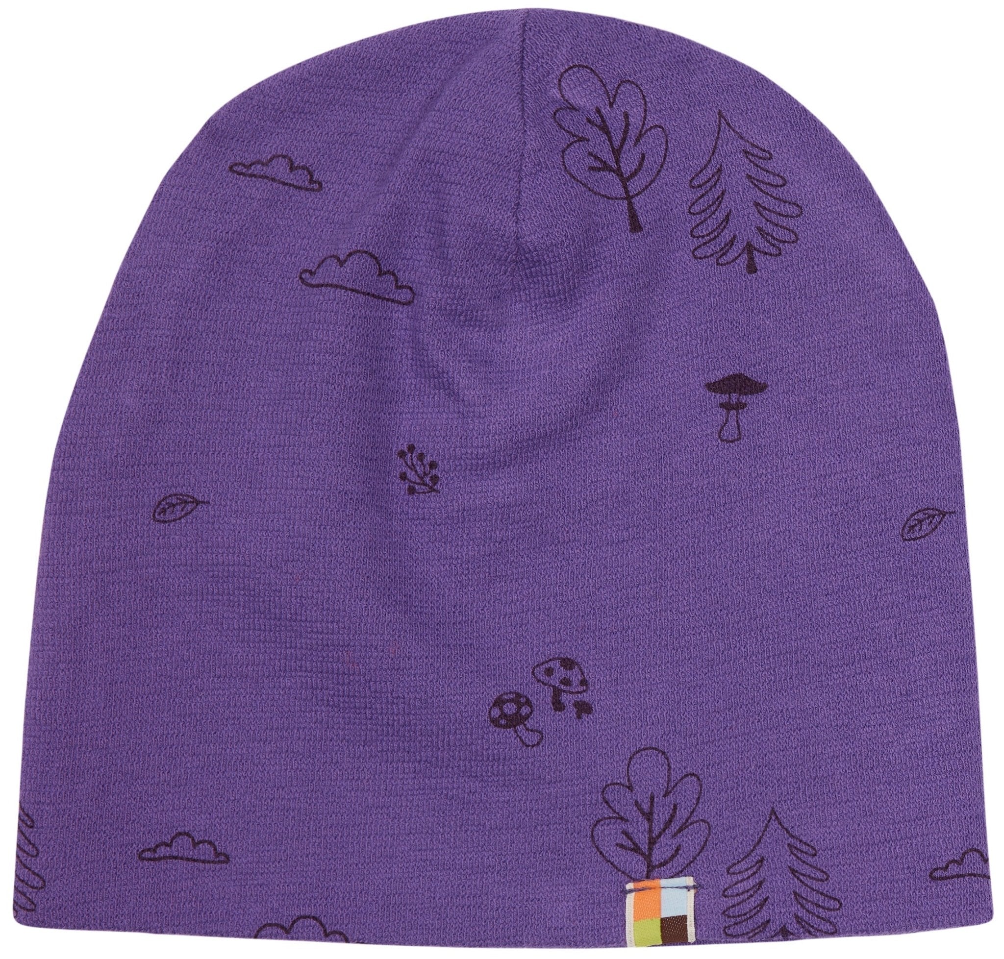  - Beanie aus Strukturstrick mit Druck - loud + proud - 7154-vio-62/68