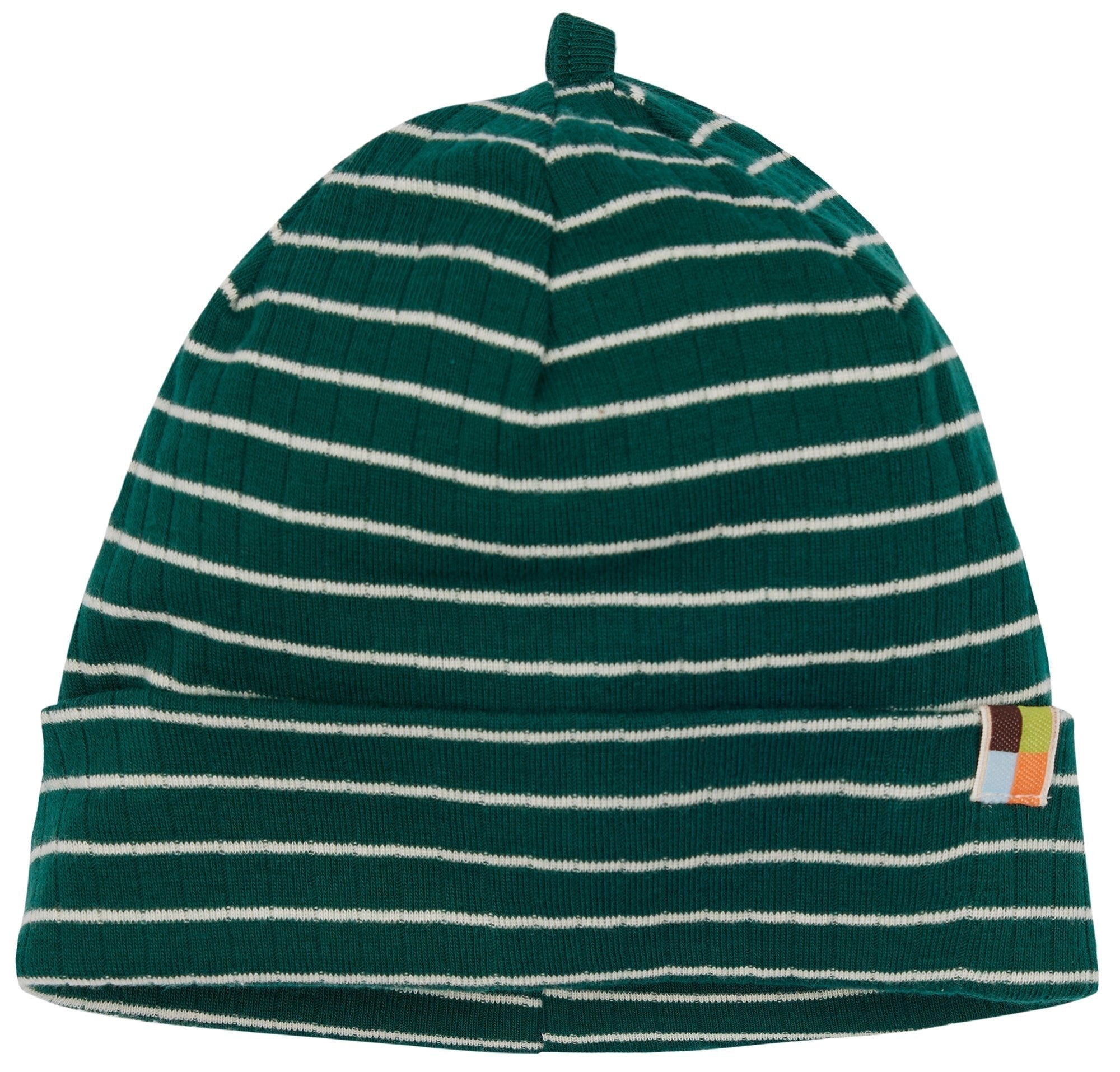 Beanie gestreift mit Rippe - loud + proud - 7148 - bot - 62/68
