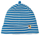 Beanie gestreift mit Rippe - loud + proud - 7178 - azu - 62/68