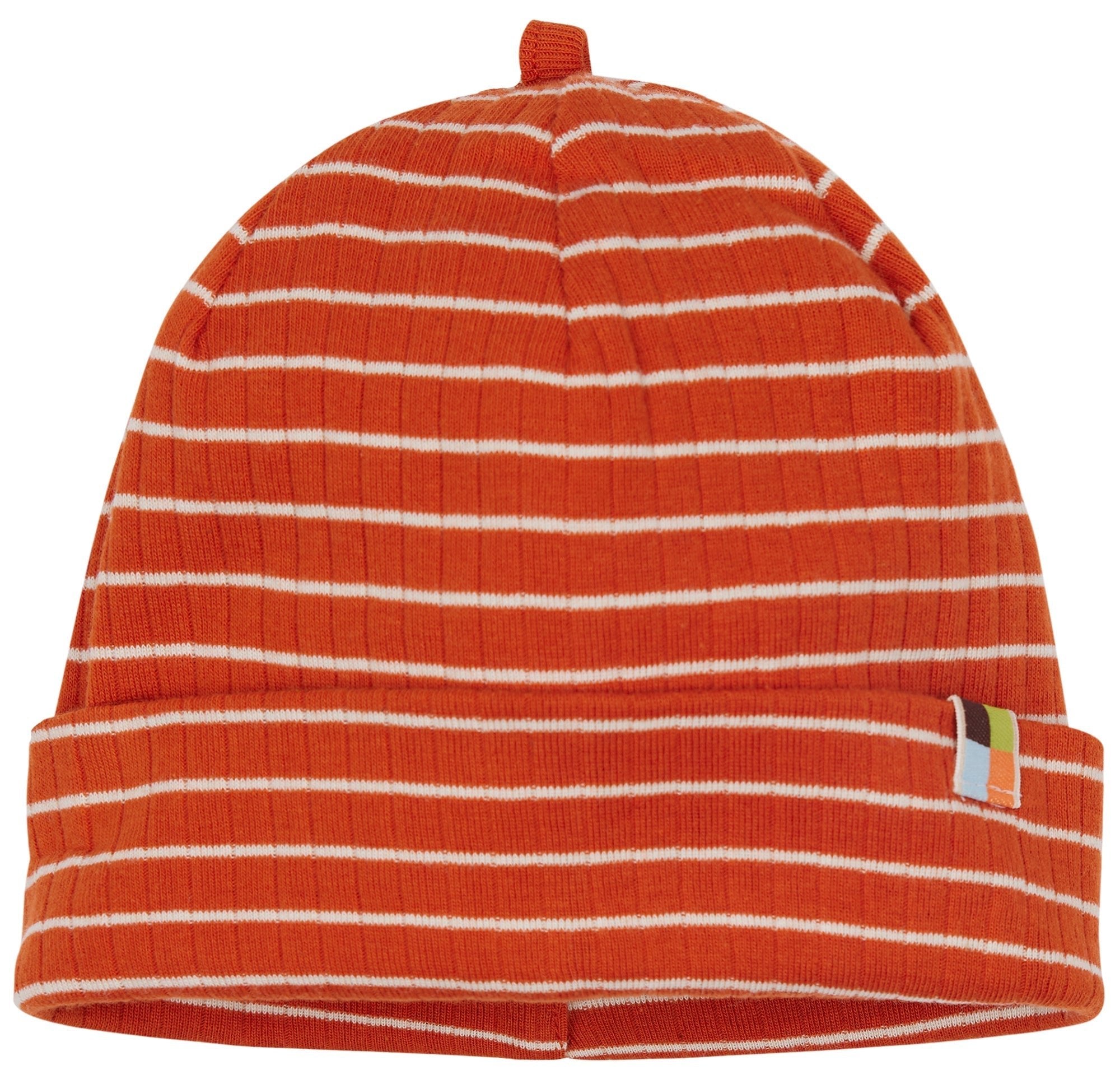 Beanie gestreift mit Rippe - loud + proud - 7148 - ter - 62/68