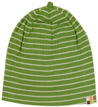 Beanie gestreift mit Rippe - loud + proud - 7148 - grs - 62/68