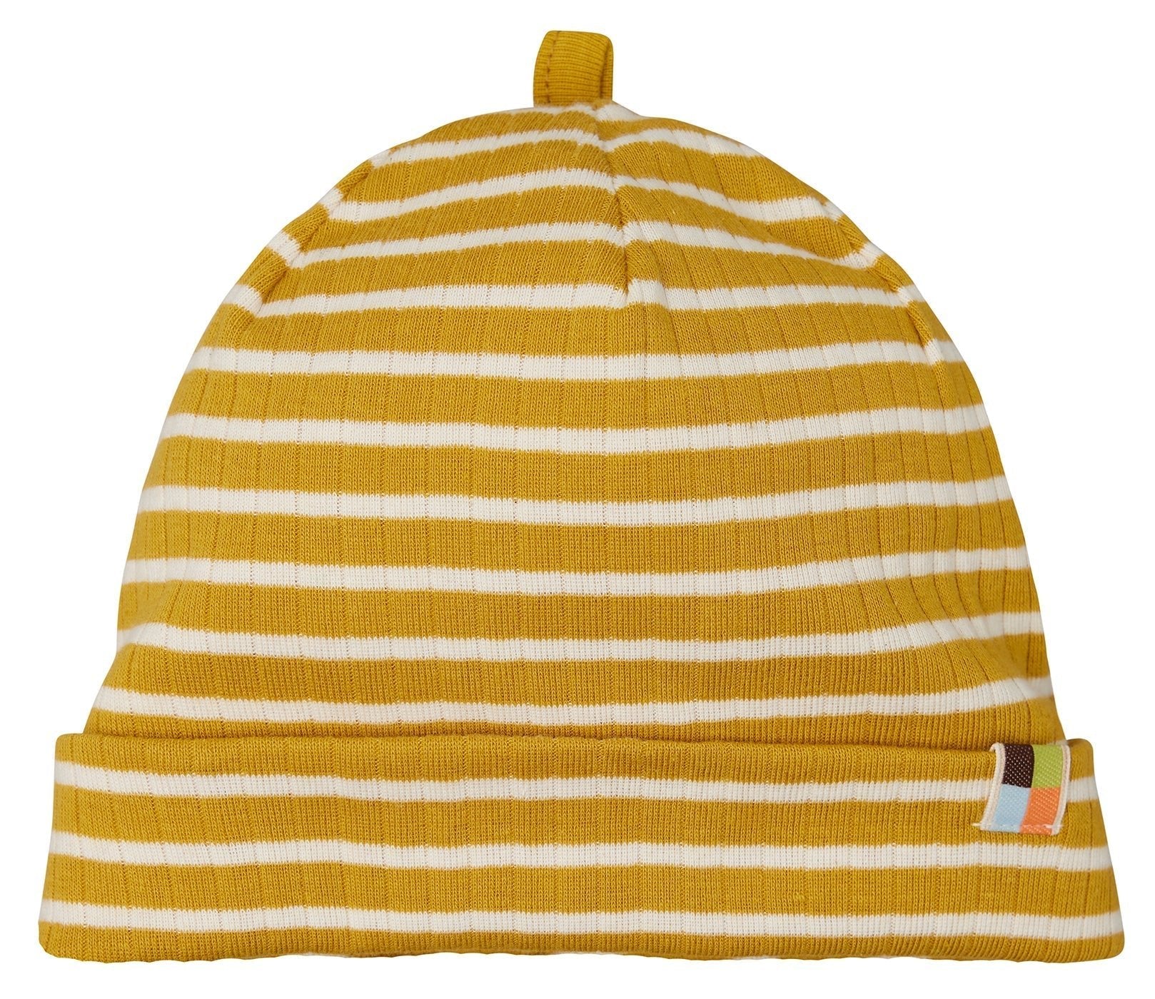 Beanie gestreift mit Rippe - loud + proud - 7178 - cur - 62/68