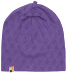 Beanie mit Lochmuster - loud + proud - 7156 - vio - 62/68
