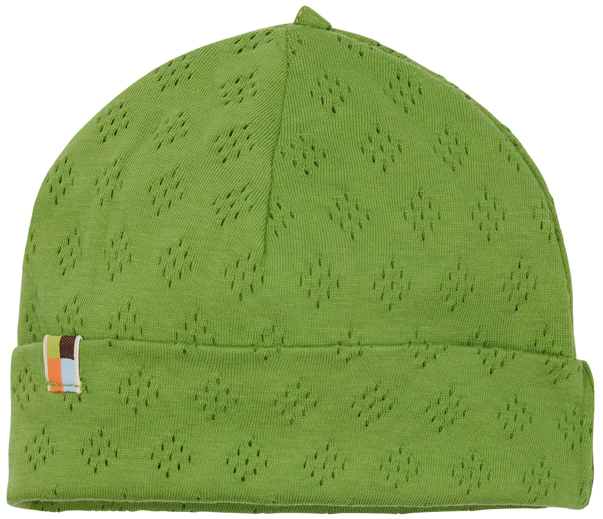 Beanie mit Lochmuster - loud + proud - 7156 - grs - 62/68