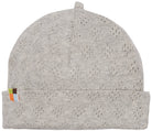 Beanie mit Lochmuster - loud + proud - 7156 - sil - 62/68