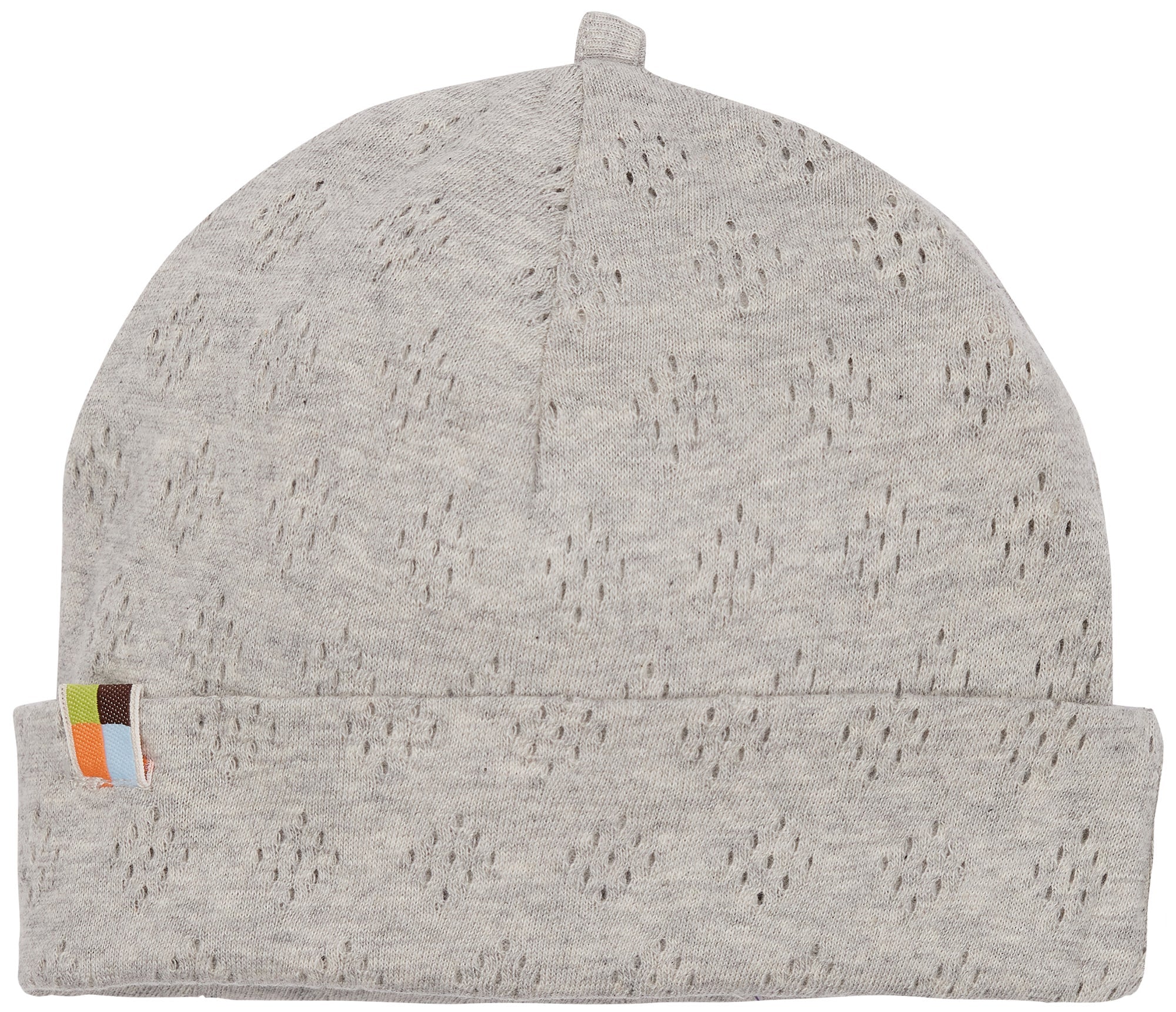 Beanie mit Lochmuster - loud + proud - 7156 - sil - 62/68