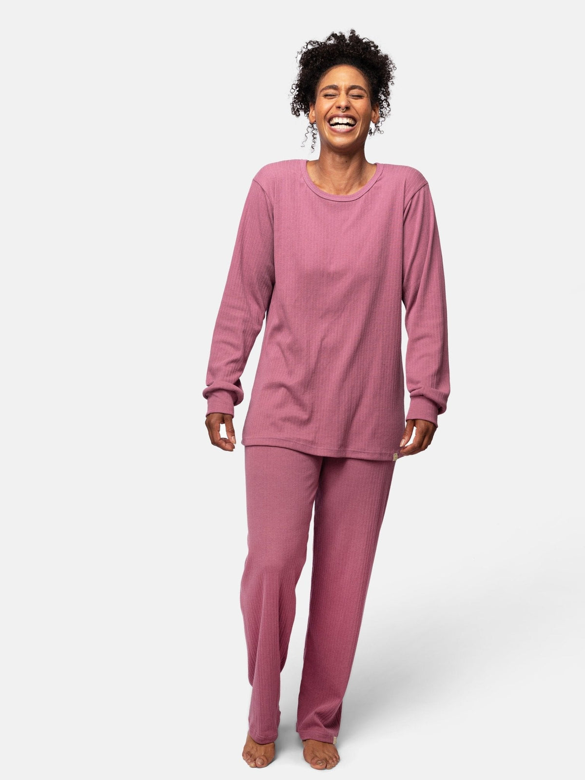 Bequemes Langarm - Shirt aus Derby - Rib - loud + proud - G200-grp-36
