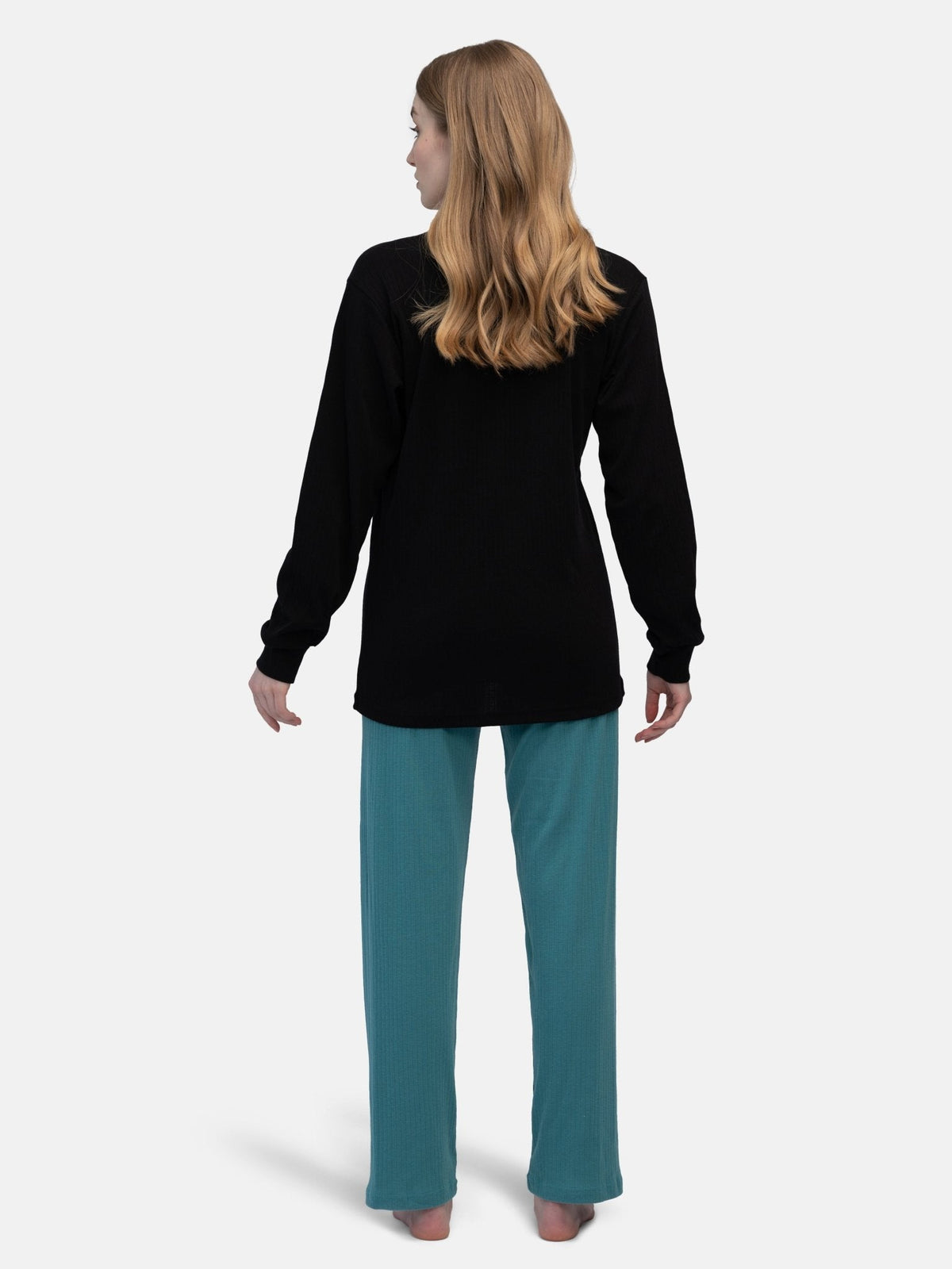 Bequemes Langarm - Shirt aus Derby - Rib - loud + proud - G200-blk-36