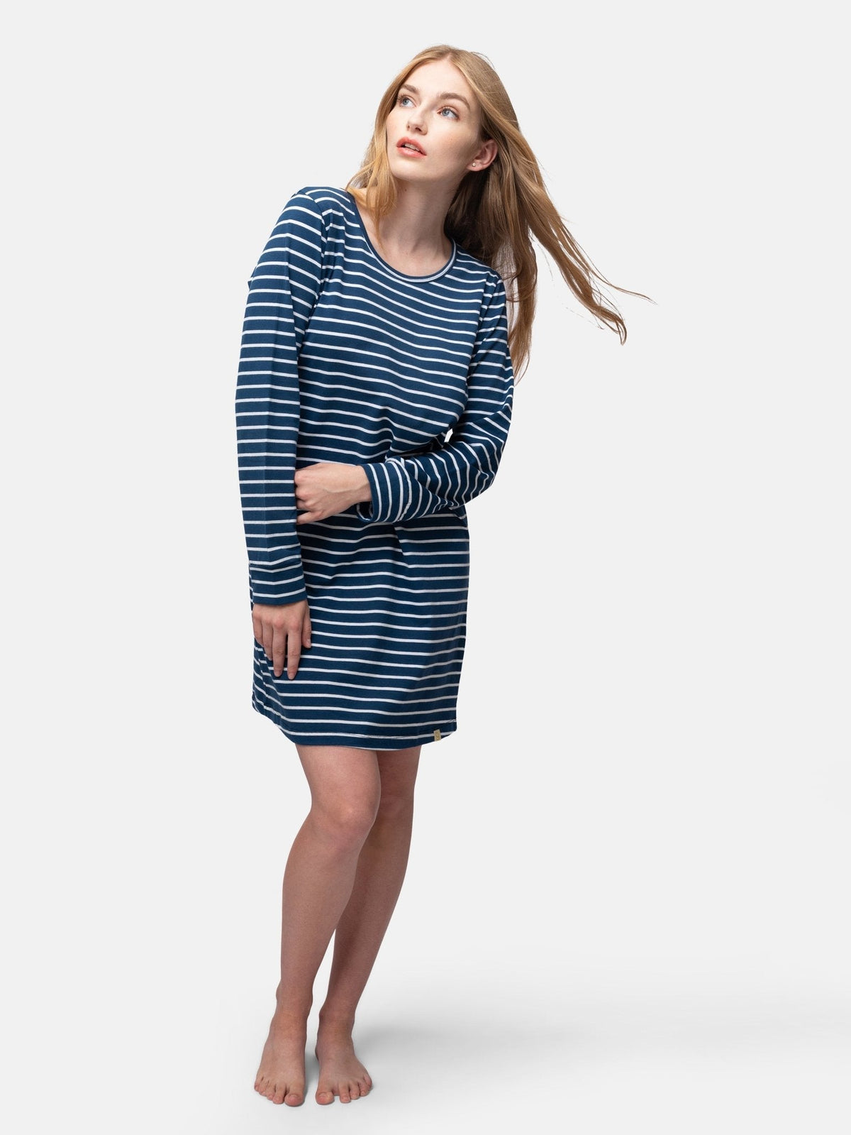 Bequemes Langarm Sleepshirt Ringel - loud + proud - G601-ul-36