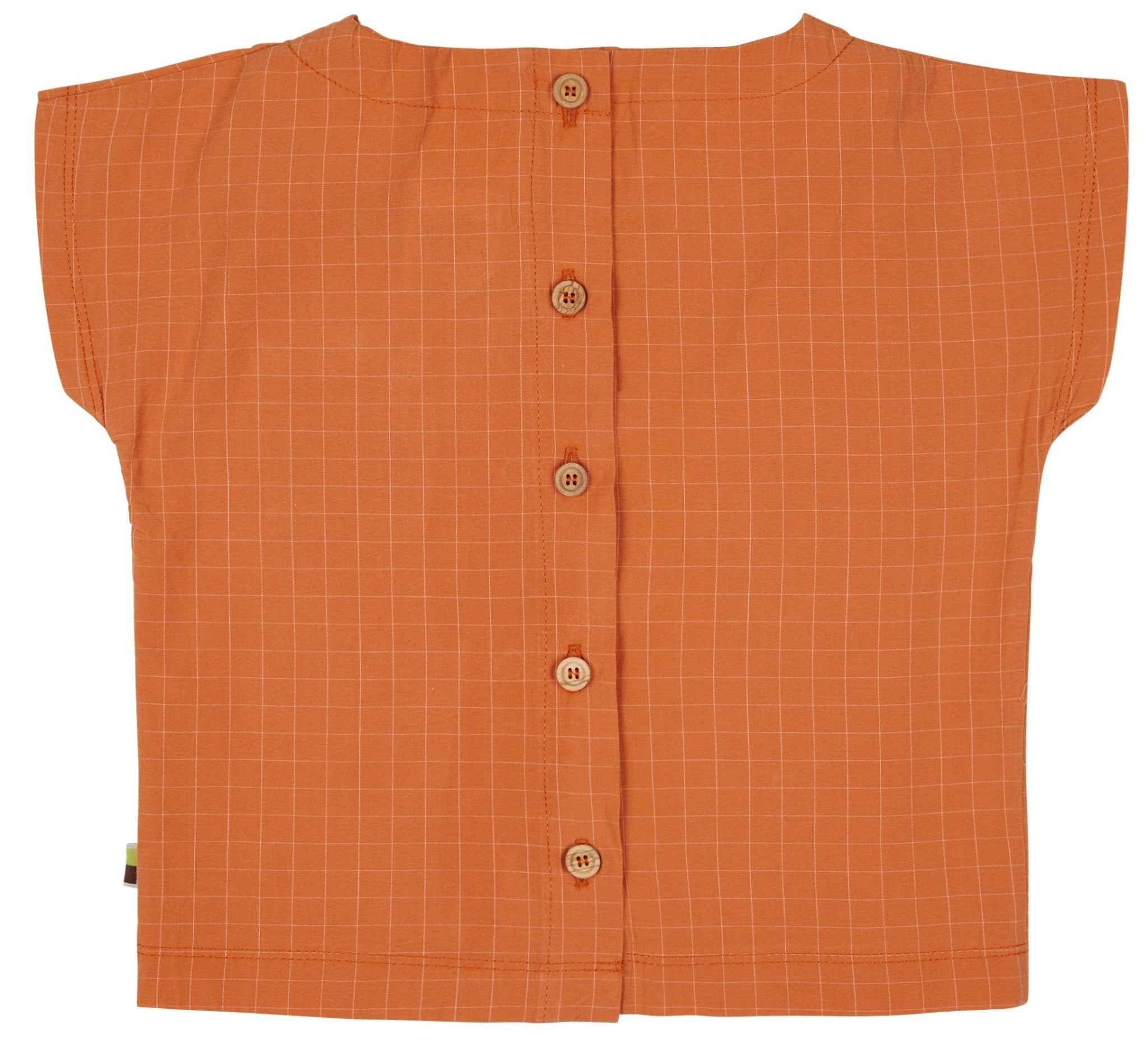 Bluse aus feinem Karo - loud + proud - 1128 - car - 74/80