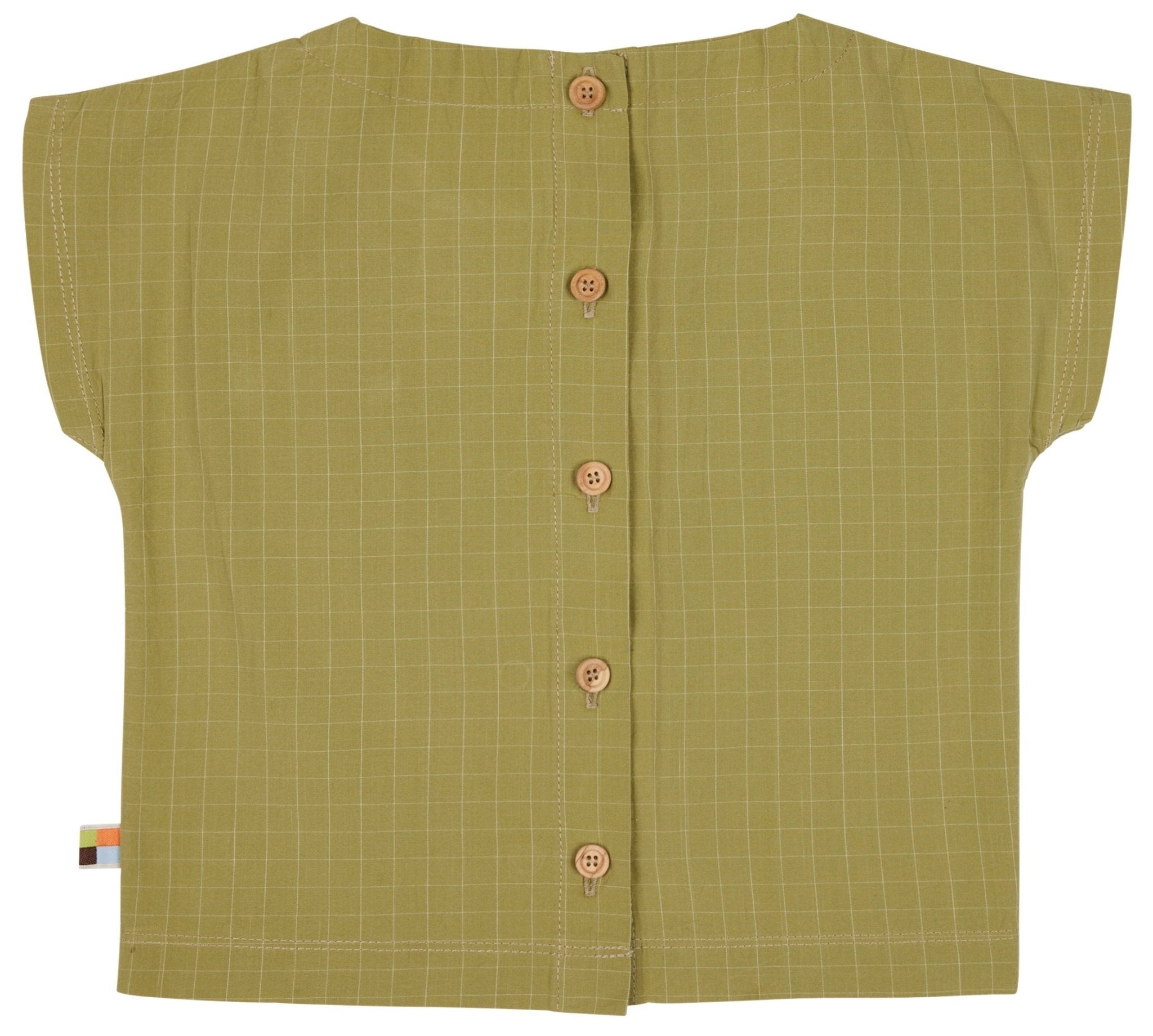 Bluse aus feinem Karo - loud + proud - 1128 - avo - 74/80