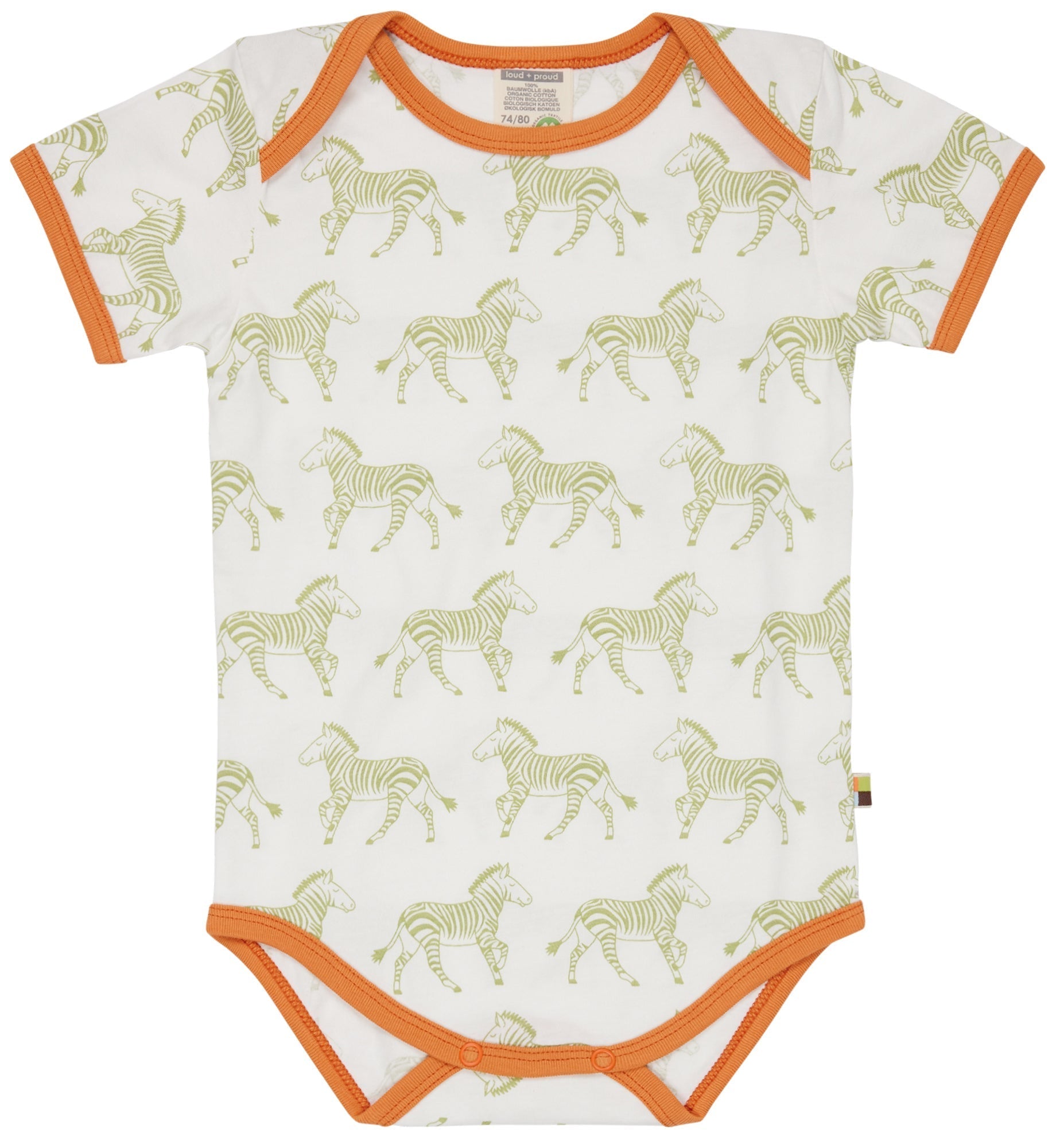 Body kurzarm Druck - loud + proud - 2071 - avo - 50/56