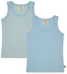 Doppelpack Unterhemden aus Feinripp - loud + proud - 2102-sky-86/92