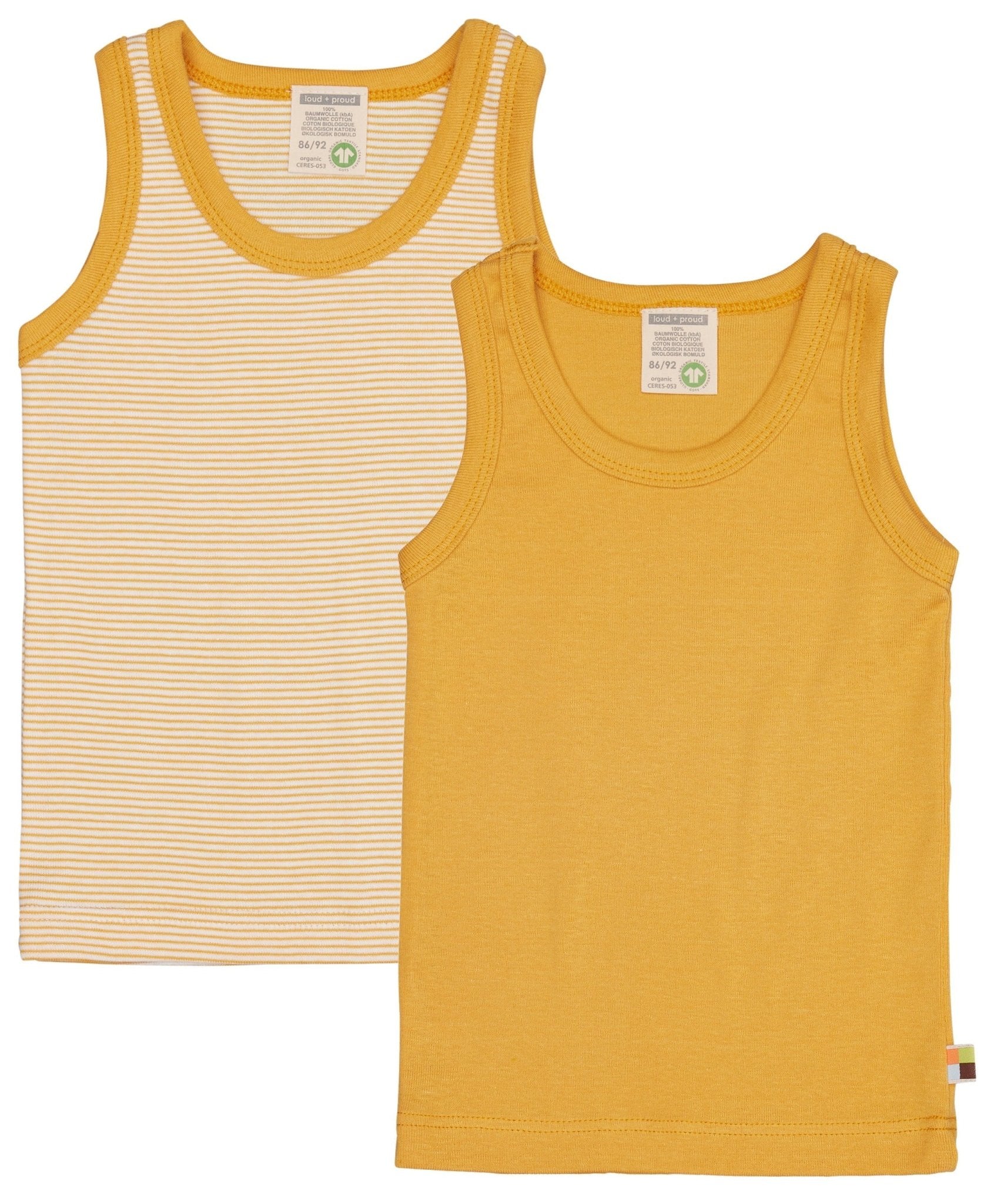 Doppelpack Unterhemden aus Feinripp - loud + proud - 2102 - cu - 86/92