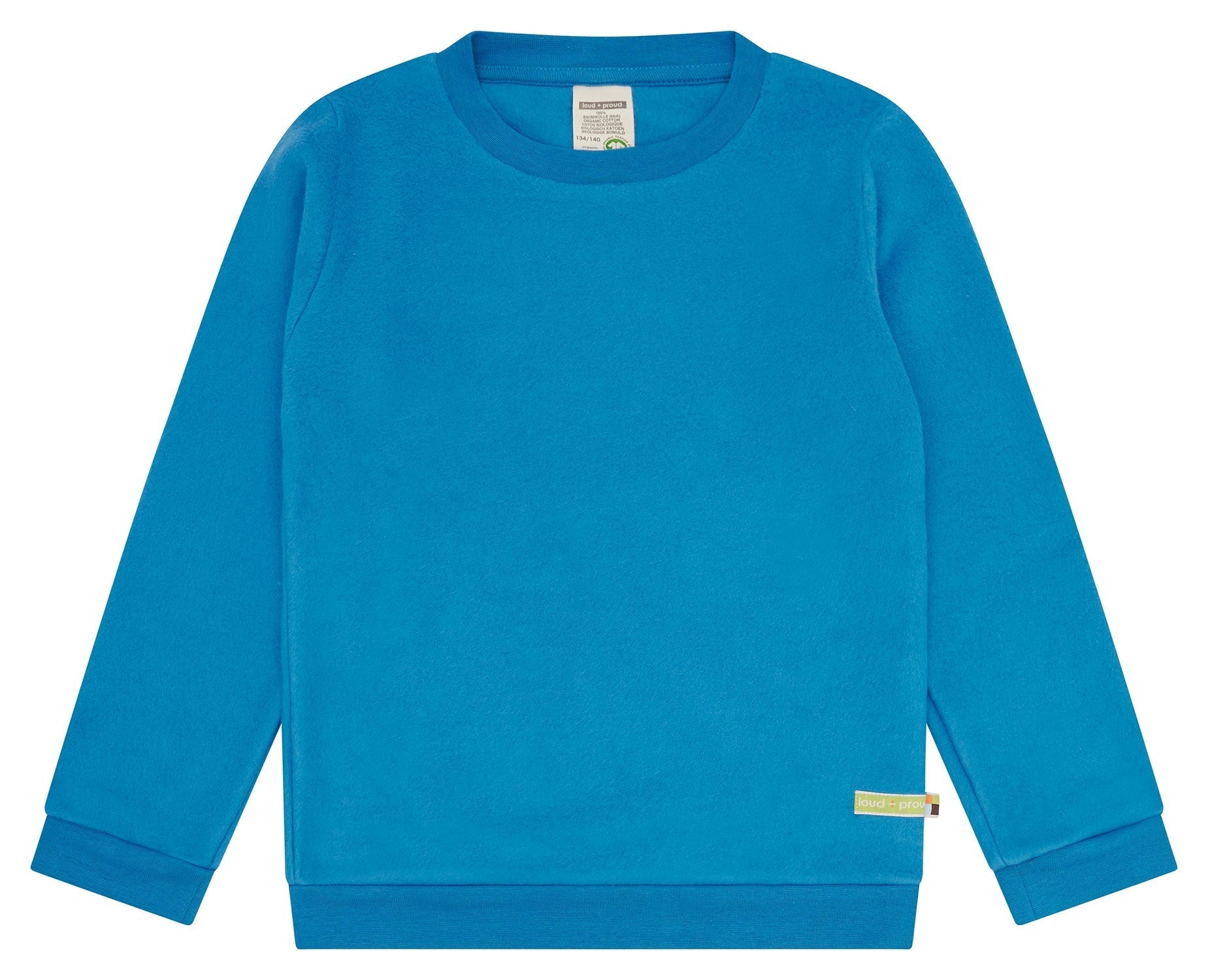 Fleece - Sweatshirt - loud + proud - 1161K - azu - 134/140
