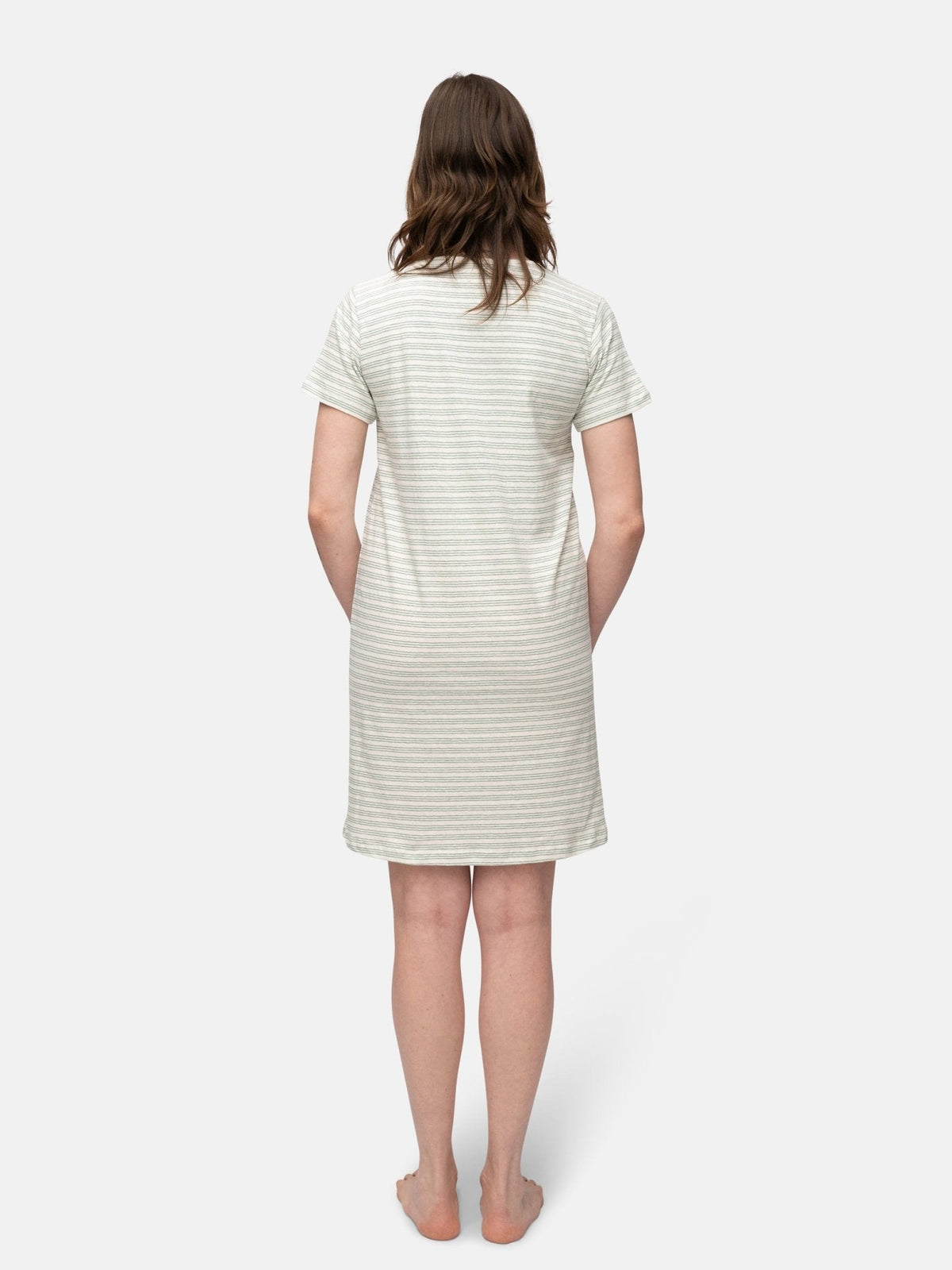 Geringeltes Sleepshirt mit Leinen - Anteil - loud + proud - G603-bam-36