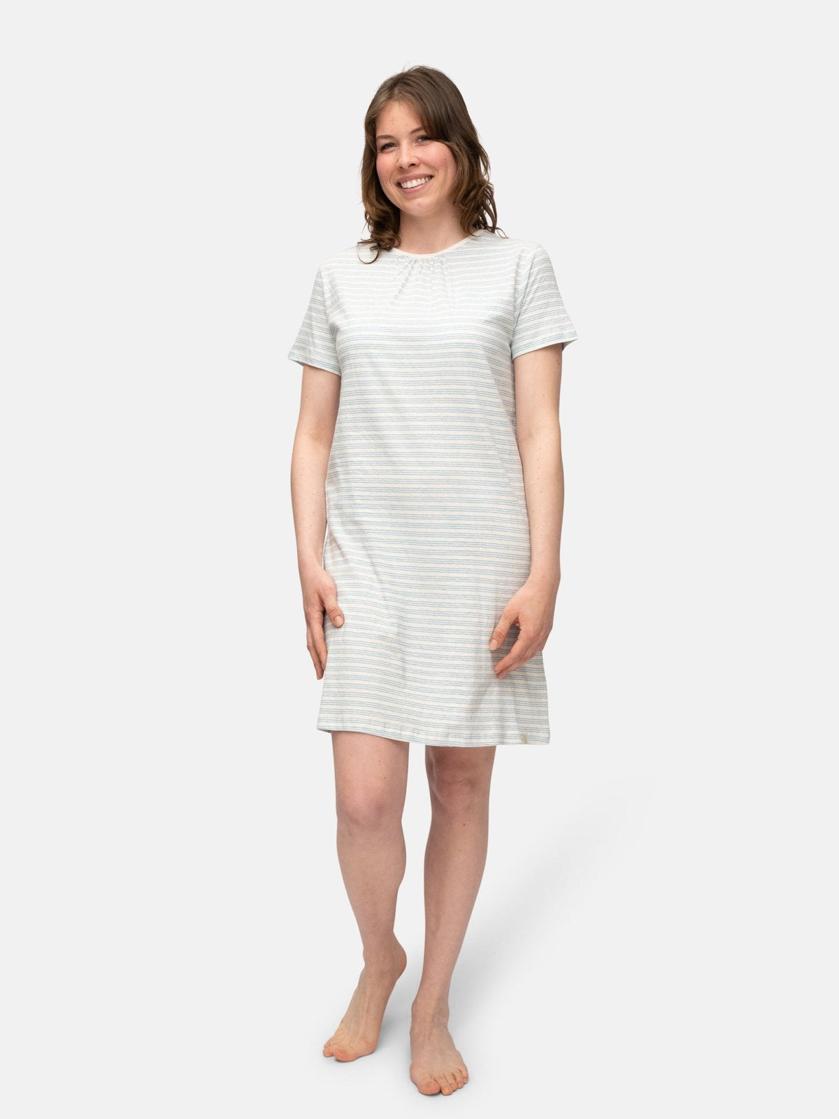 Geringeltes Sleepshirt mit Leinen - Anteil - loud + proud - G603-air-36
