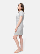 Geringeltes Sleepshirt mit Leinen - Anteil - loud + proud - G603-ul-36