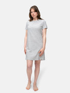 Geringeltes Sleepshirt mit Leinen - Anteil - loud + proud - G603-ul-36