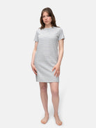 Geringeltes Sleepshirt mit Leinen - Anteil - loud + proud - G603-ul-36