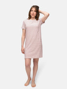 Geringeltes Sleepshirt mit Leinen - Anteil - loud + proud - G603-rou-36