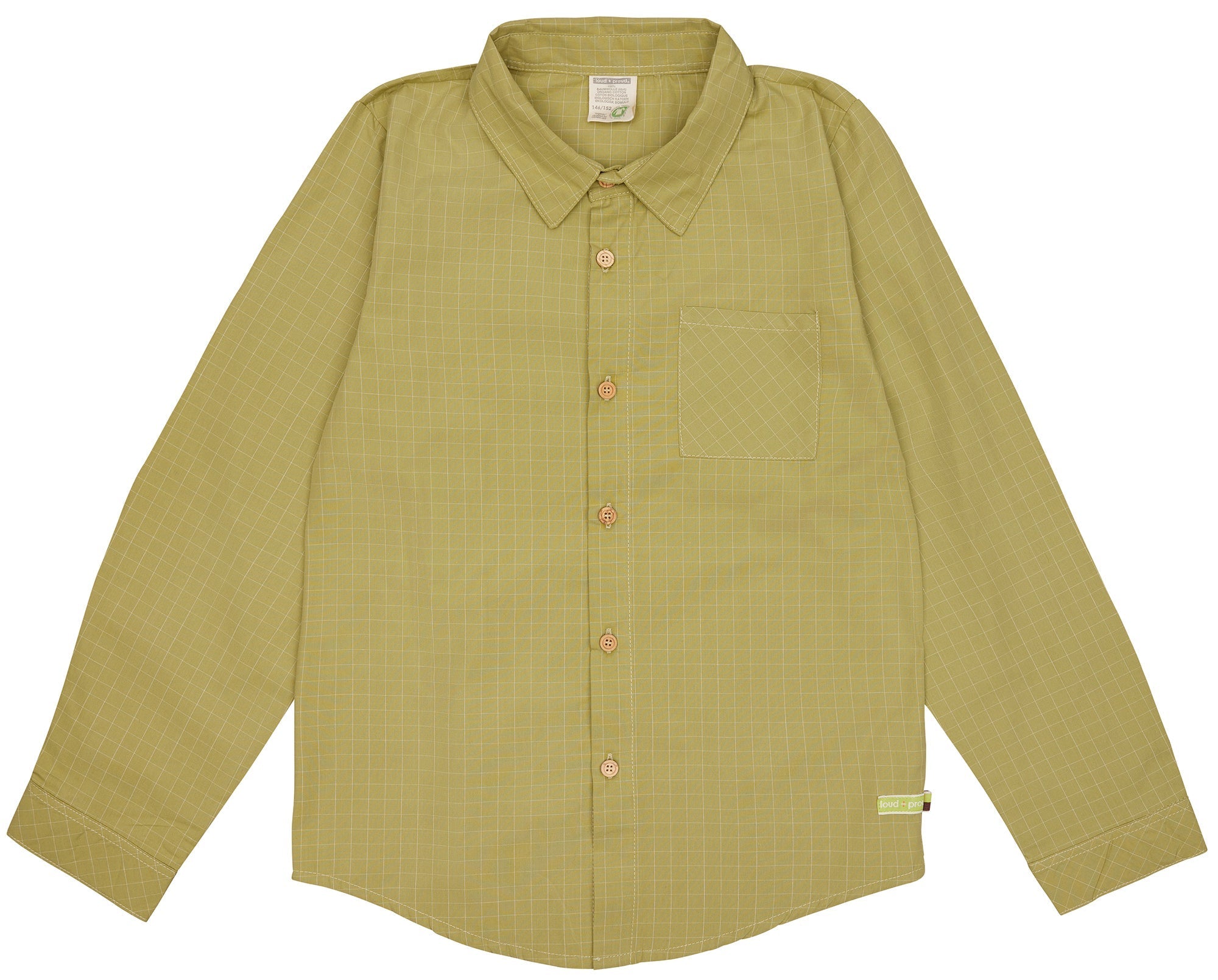 Hemd aus feinem Karo - loud + proud - 1129K - avo - 134/140