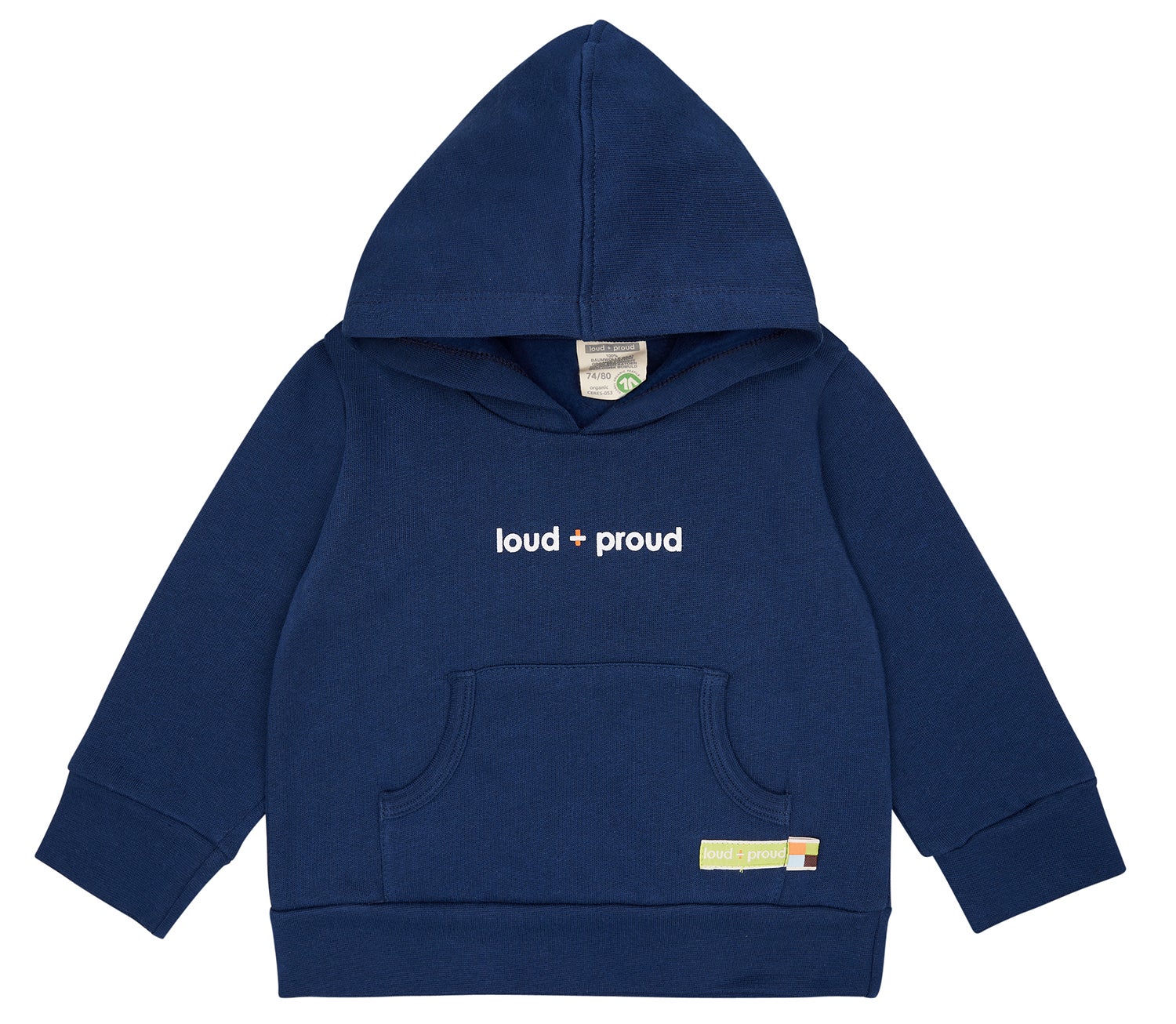Hoodie - loud + proud - 1156 - ul - 74/80