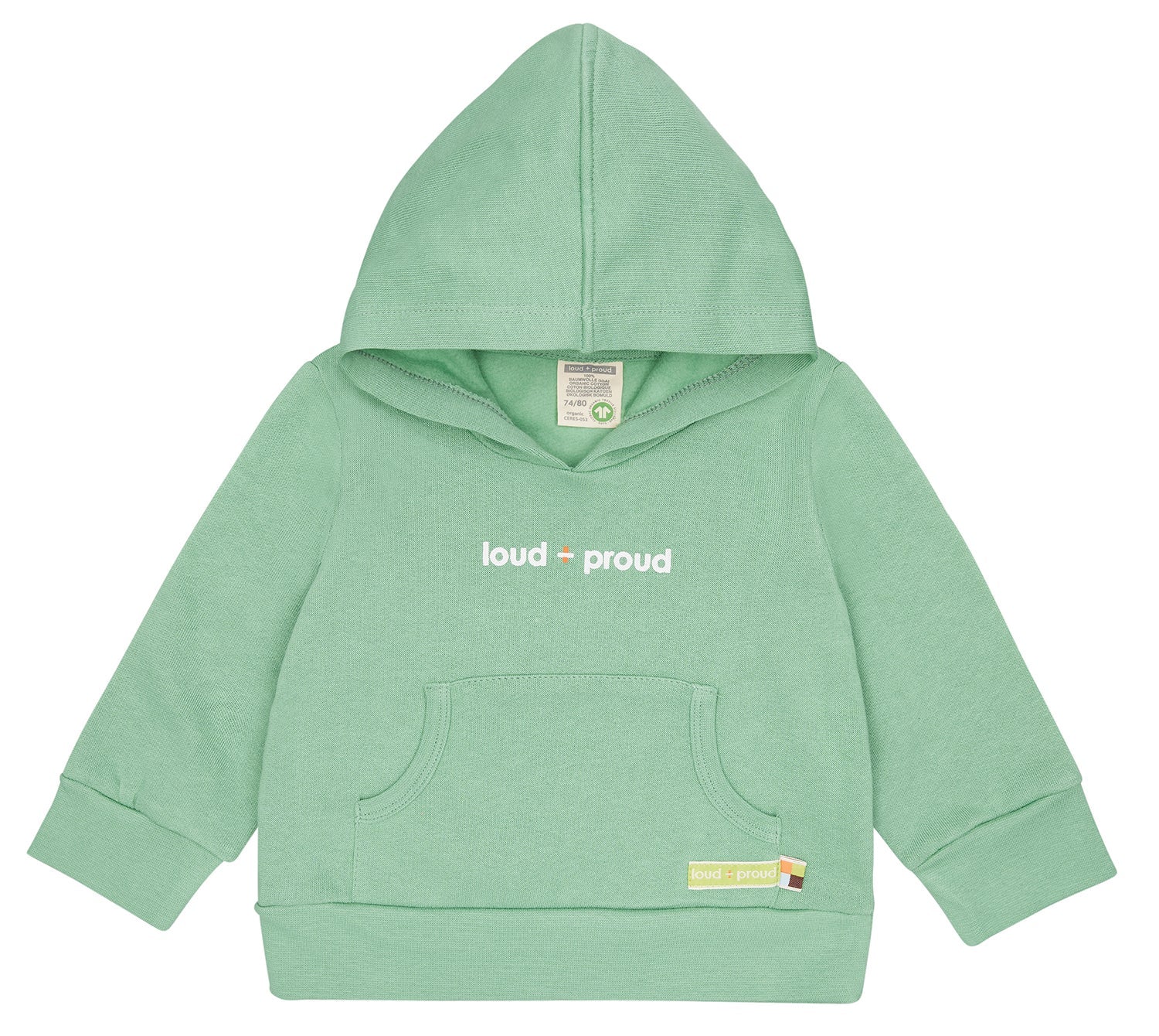 Hoodie - loud + proud - 1156 - bam - 74/80