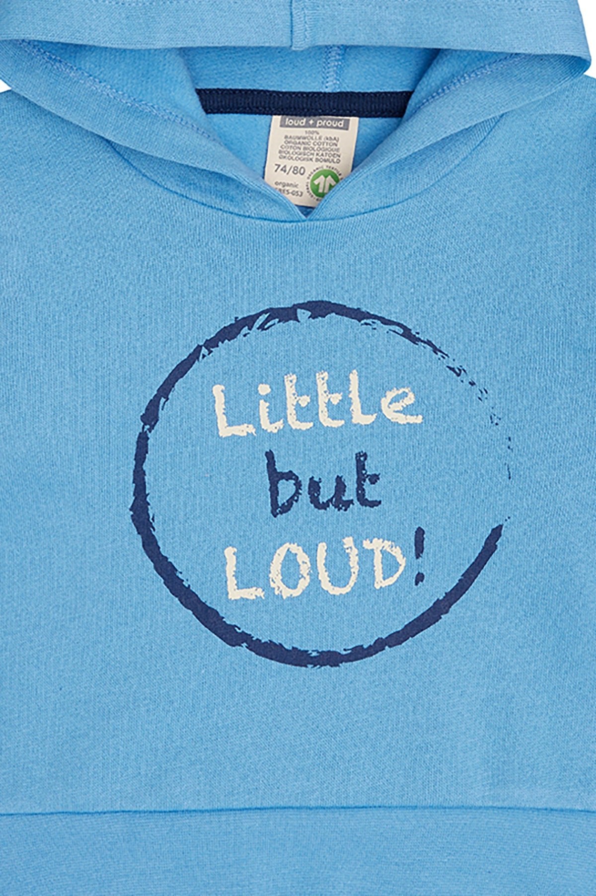 Hoodie mit Druckmotiv - loud + proud - 1173-bas-62/68