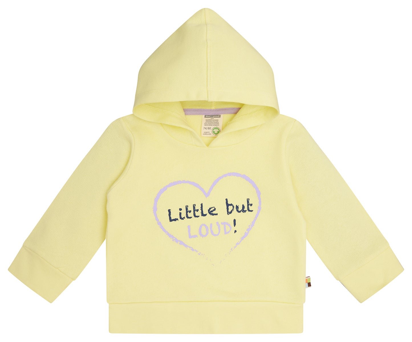 Hoodie mit Druckmotiv - loud + proud - 1170 - bl - 62/68