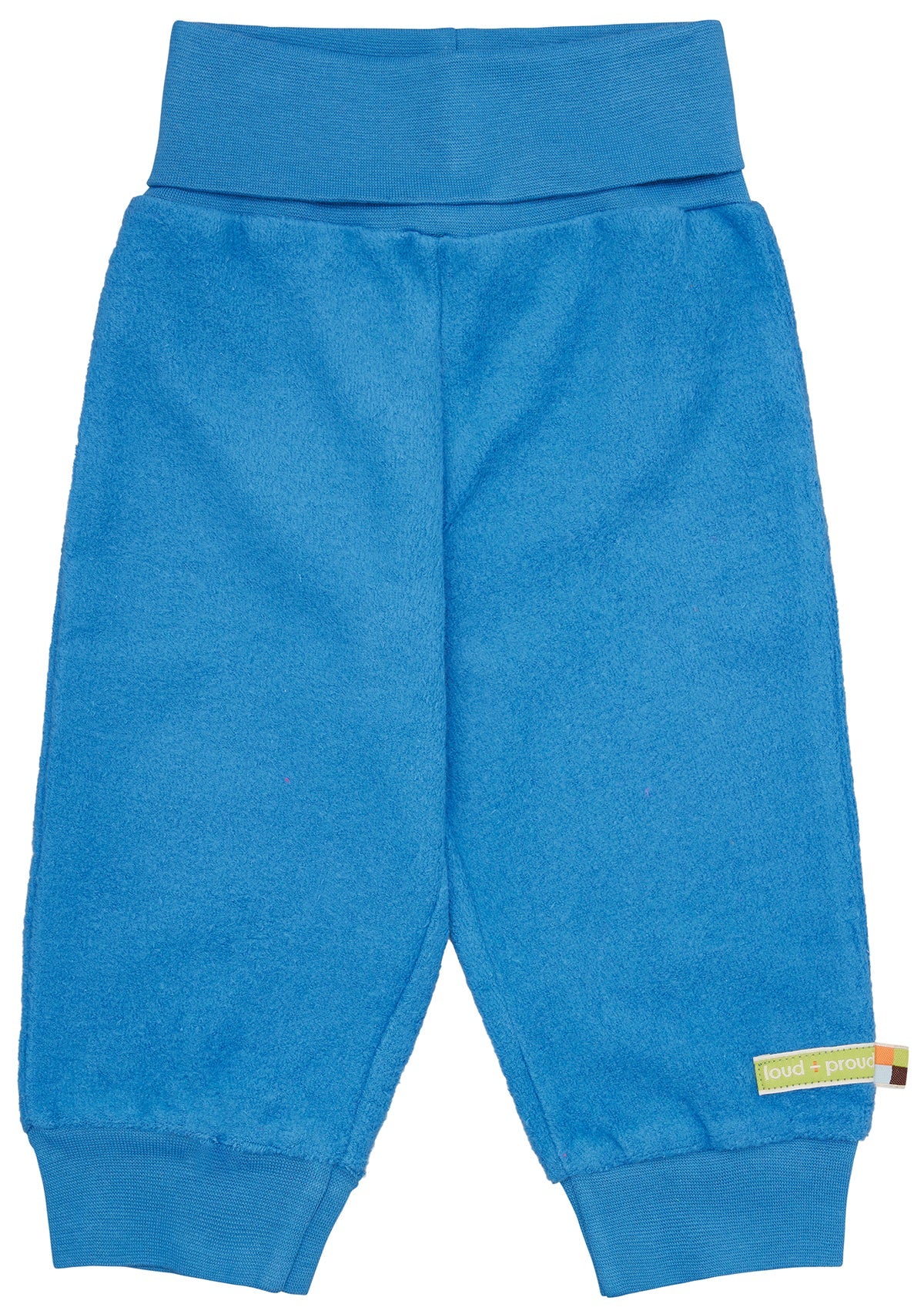 Hose aus Baumwoll - Fleece - loud + proud - 4217 - azu - 62/68
