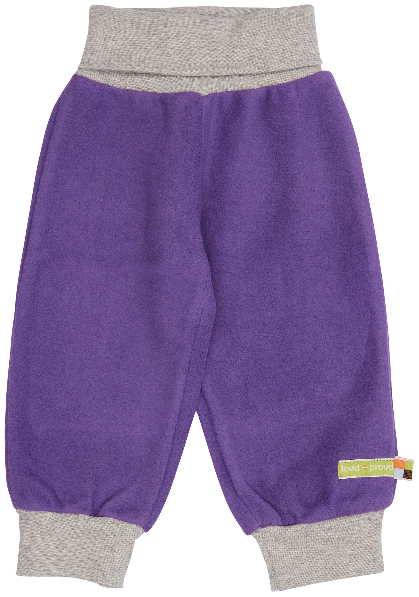 Hose aus Baumwoll - Fleece - loud + proud - 4192 - vio - 50/56