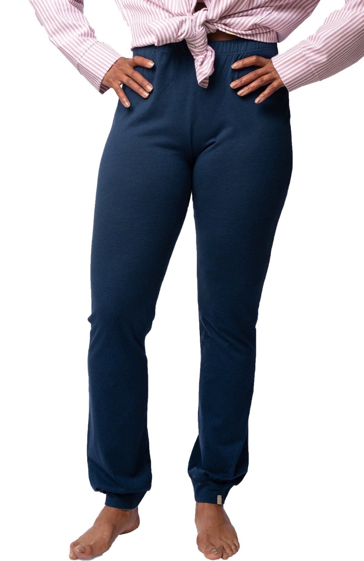 Hose mit Woll - Anteil und Bündchen - loud + proud - G405-ul-36