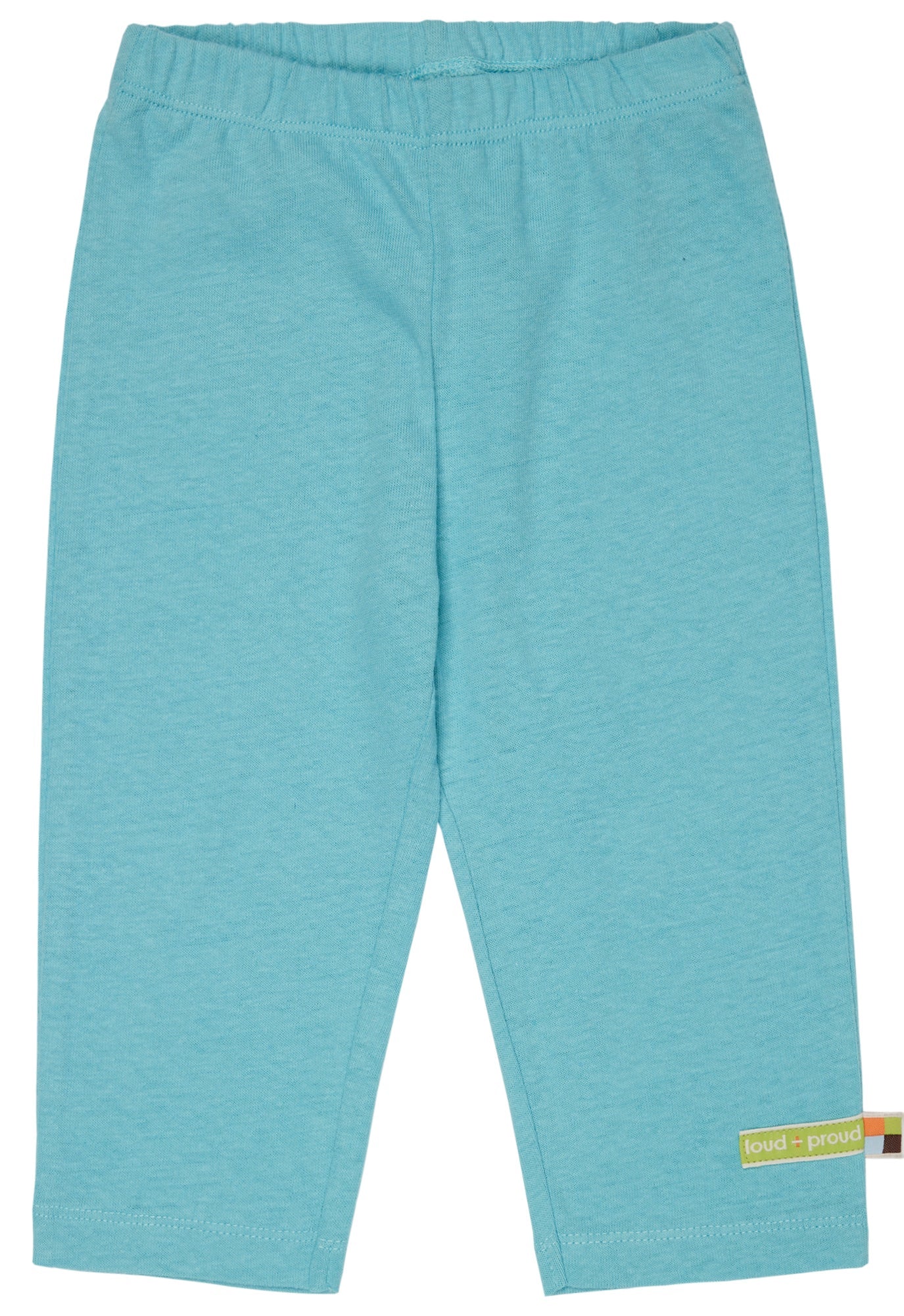 Hose uni mit Leinen - loud + proud - 4172 - cya - 62/68