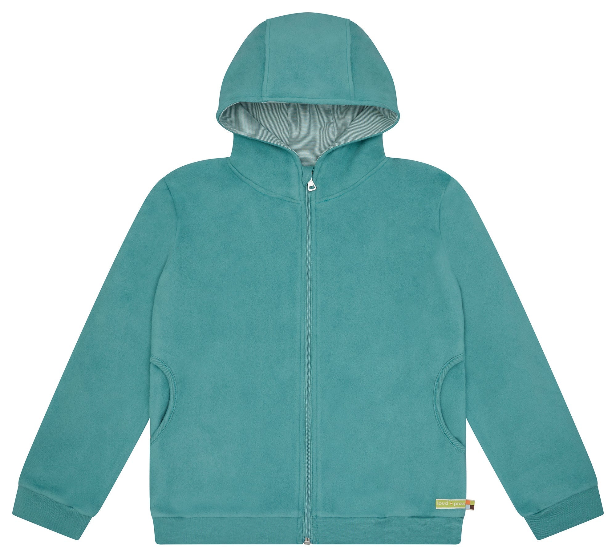 Jacke aus Baumwoll - Fleece - loud + proud - 3165K - ore - 134/140