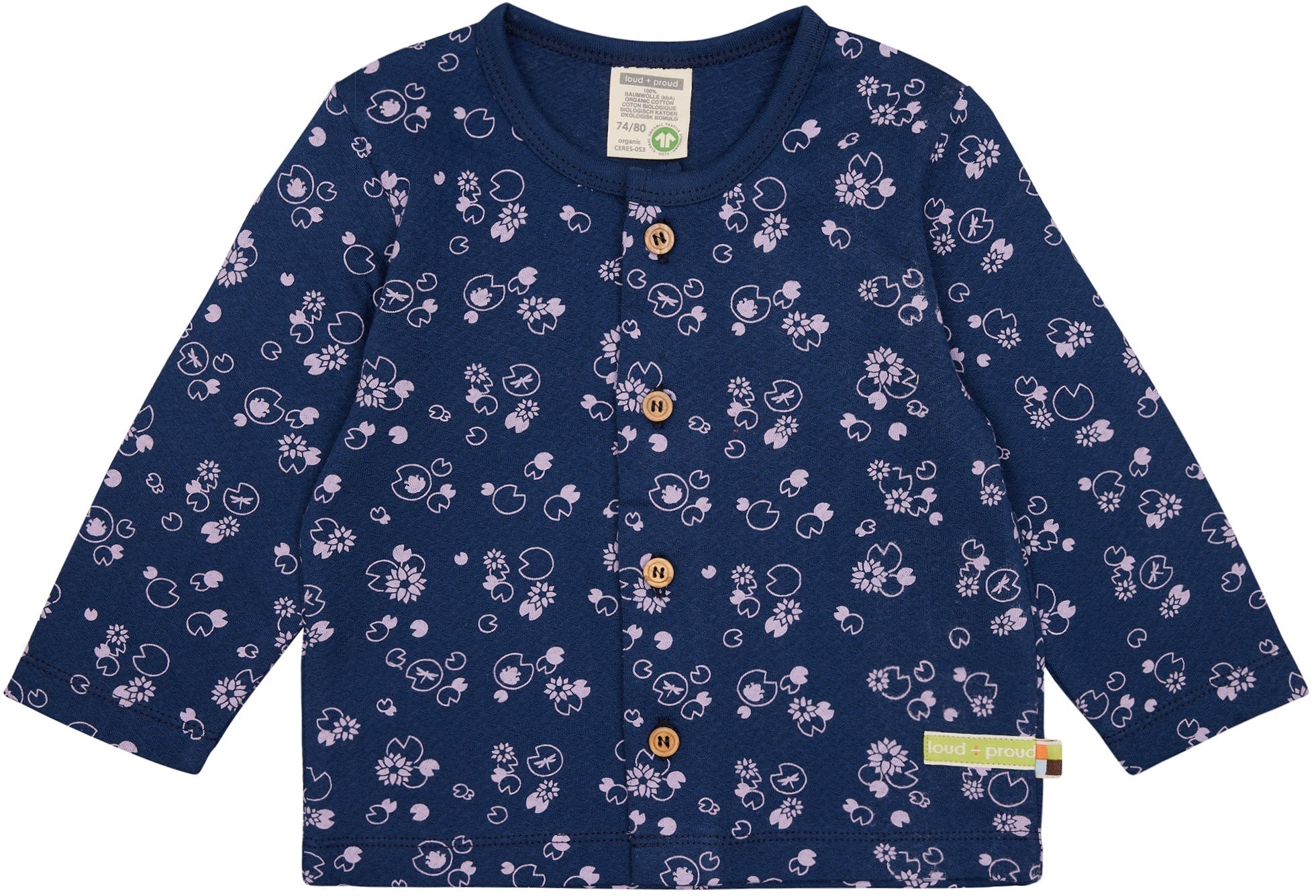 Jacke aus Musseline Jersey mit Druck - loud + proud - 3142 - ul - 62/68