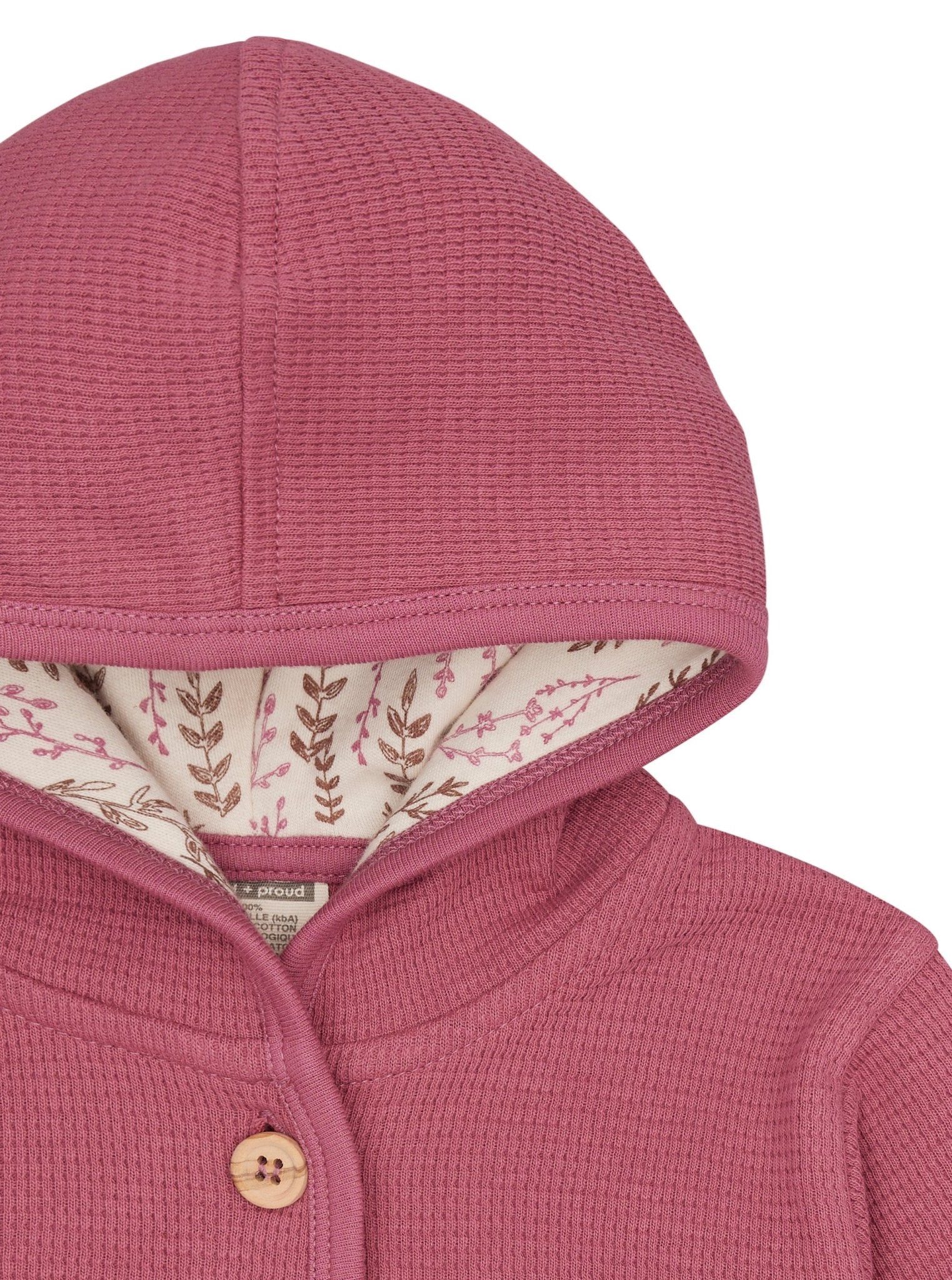 Jacke in Waffeloptik - loud + proud - 3150 - rou - 62/68
