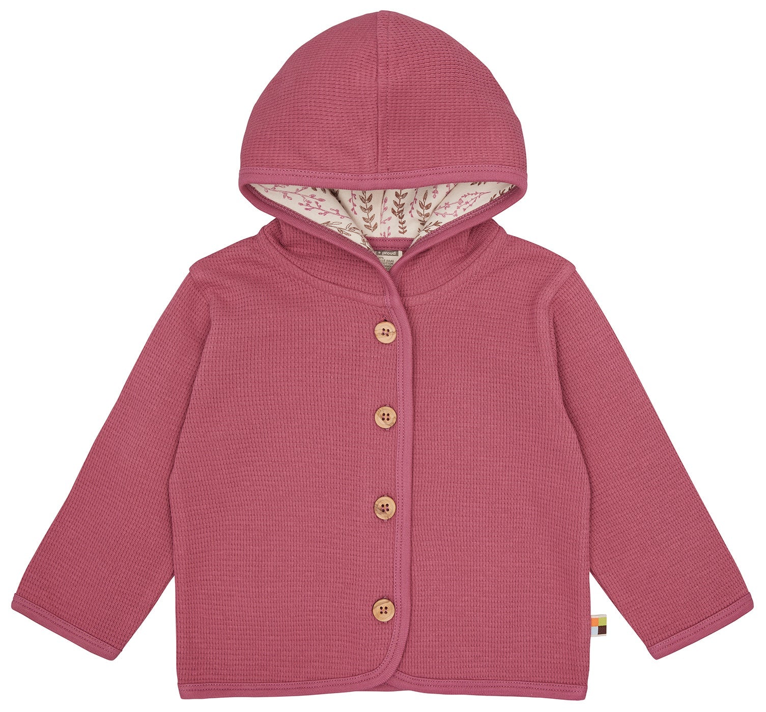 Jacke in Waffeloptik - loud + proud - 3150 - rou - 62/68