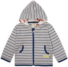 Jacke Interlock gestreift - loud + proud - 3128 - sil - 62/68