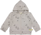Jacke Strukturstrick mit Druck - loud + proud - 3132 - sil - 62/68