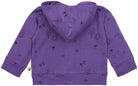 Jacke Strukturstrick mit Druck - loud + proud - 3132 - vio - 62/68