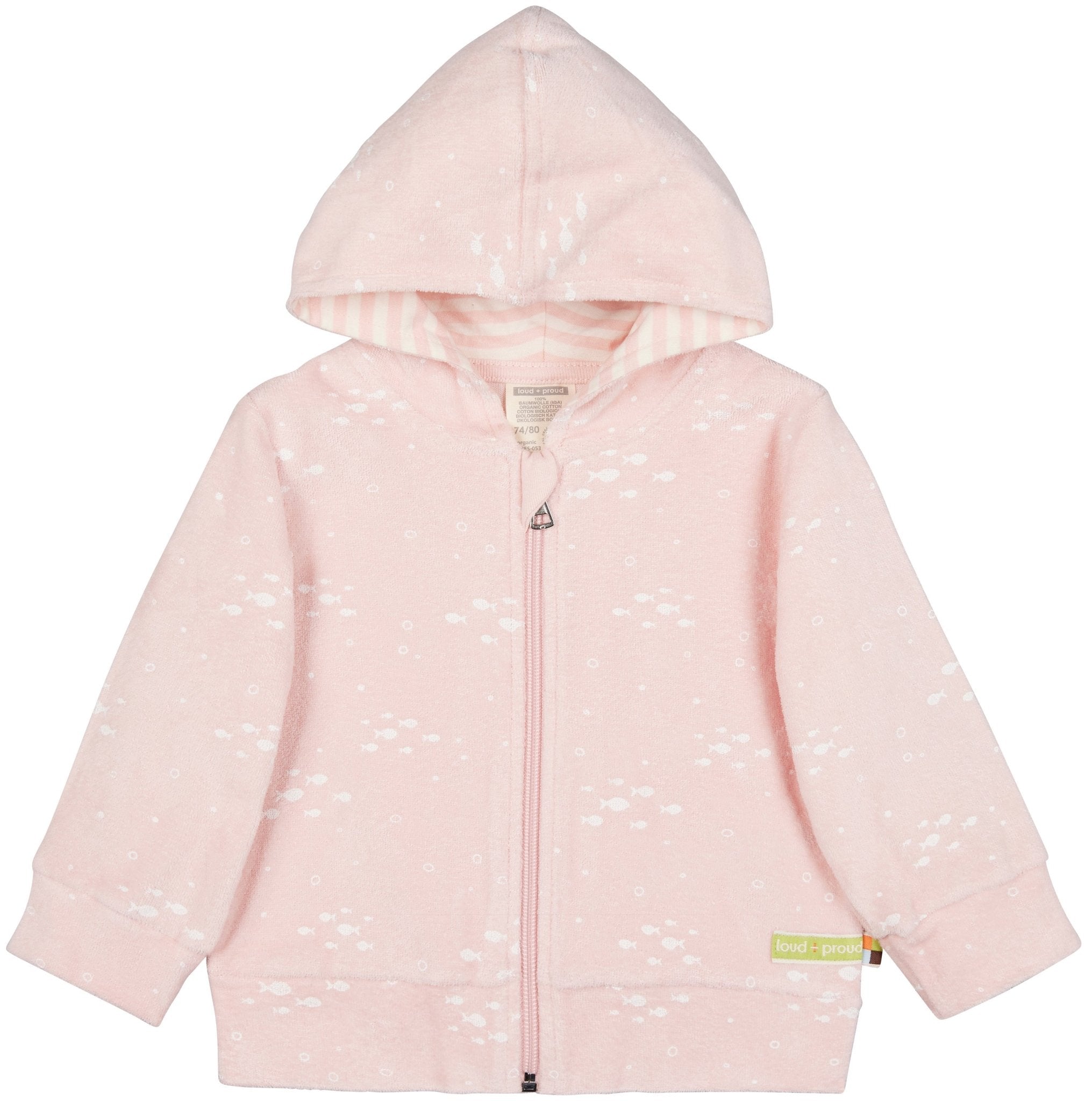  - Kapuzenjacke Frottee - loud + proud - 3081-rs-62/68