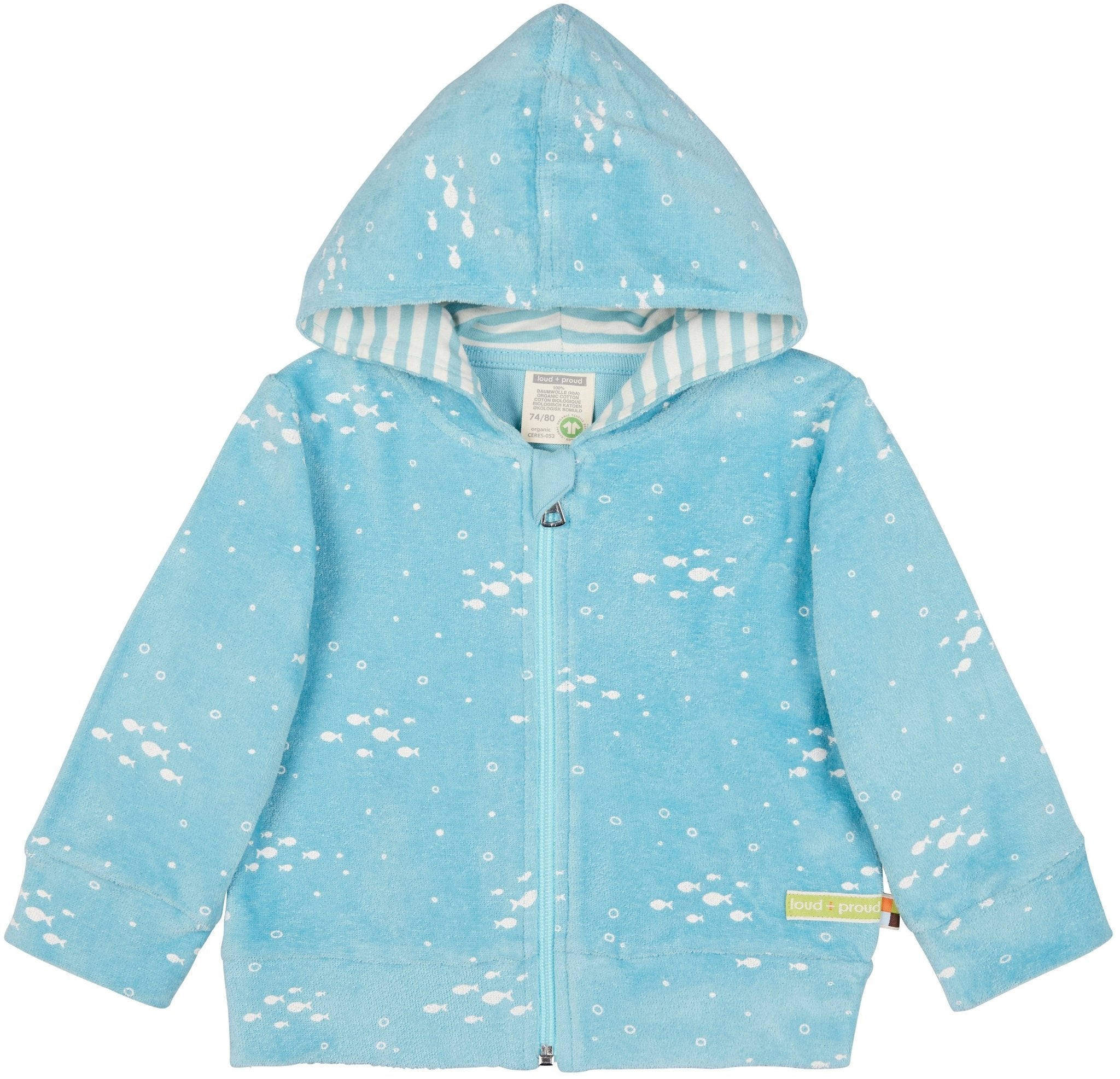  - Kapuzenjacke Frottee - loud + proud - 3081-lag-62/68