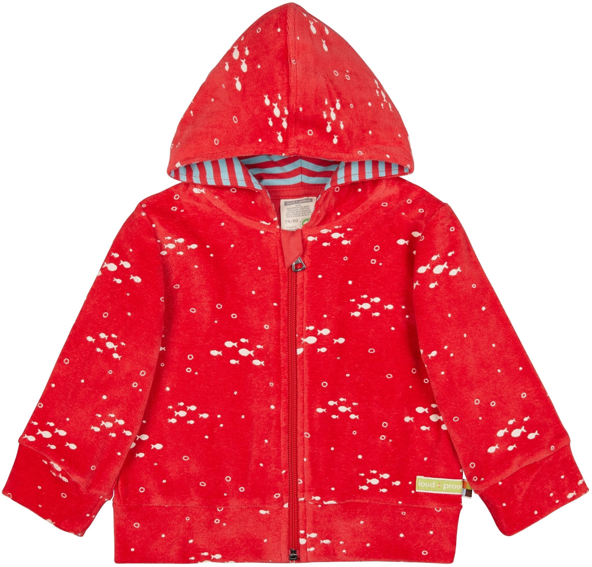  - Kapuzenjacke Frottee - loud + proud - 3081-chi-62/68