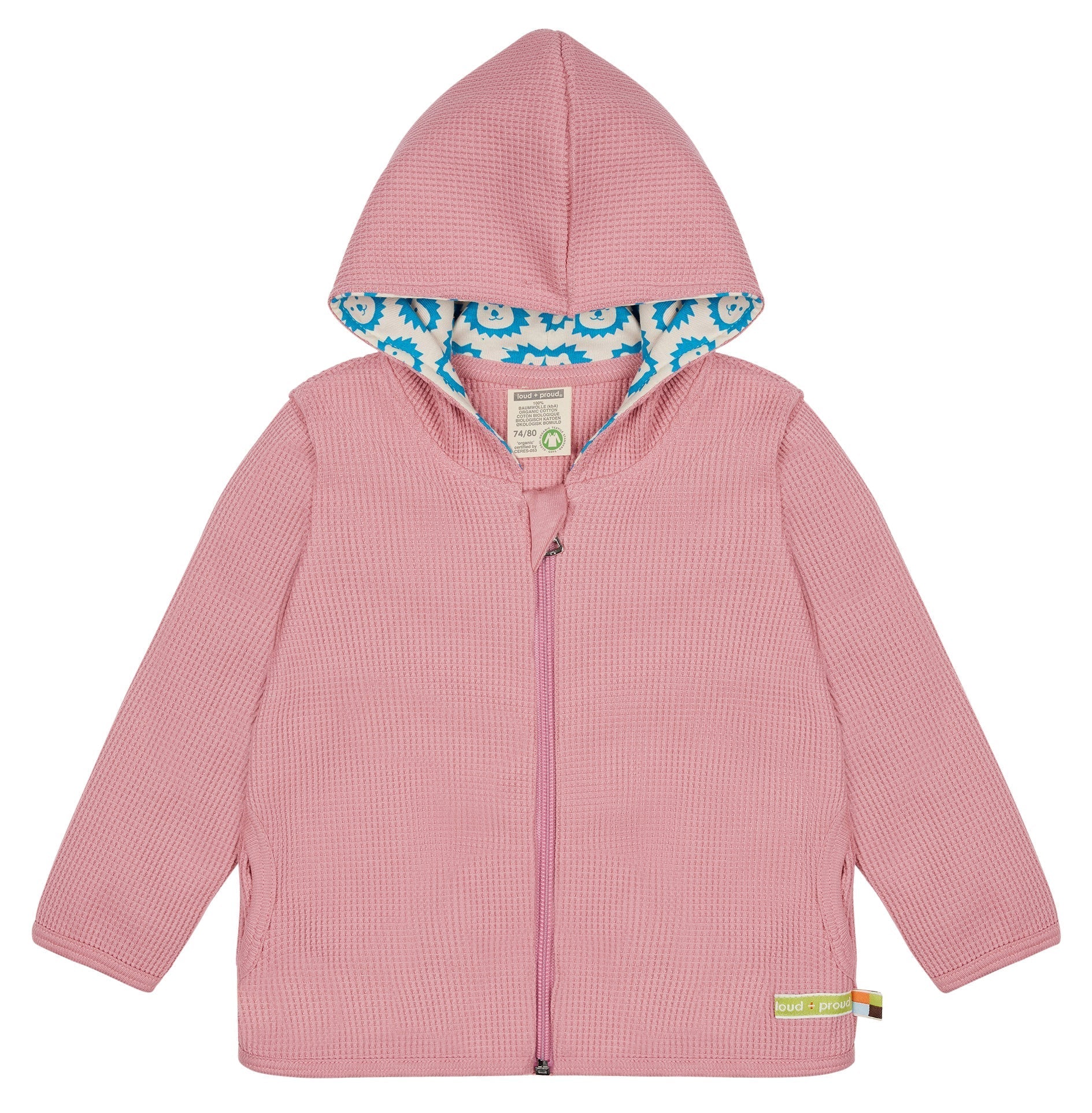 Kapuzenjacke in Waffelstruktur - loud + proud - 3116 - sor - 62/68
